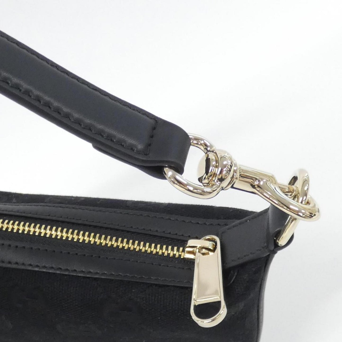 Gucci Black Gg Canvas Handbag