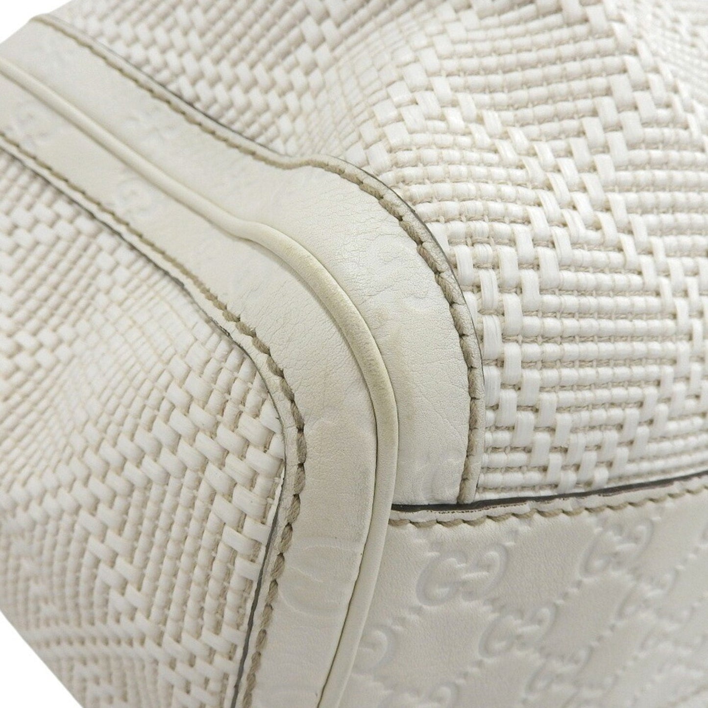 Gucci White Leather Handbag