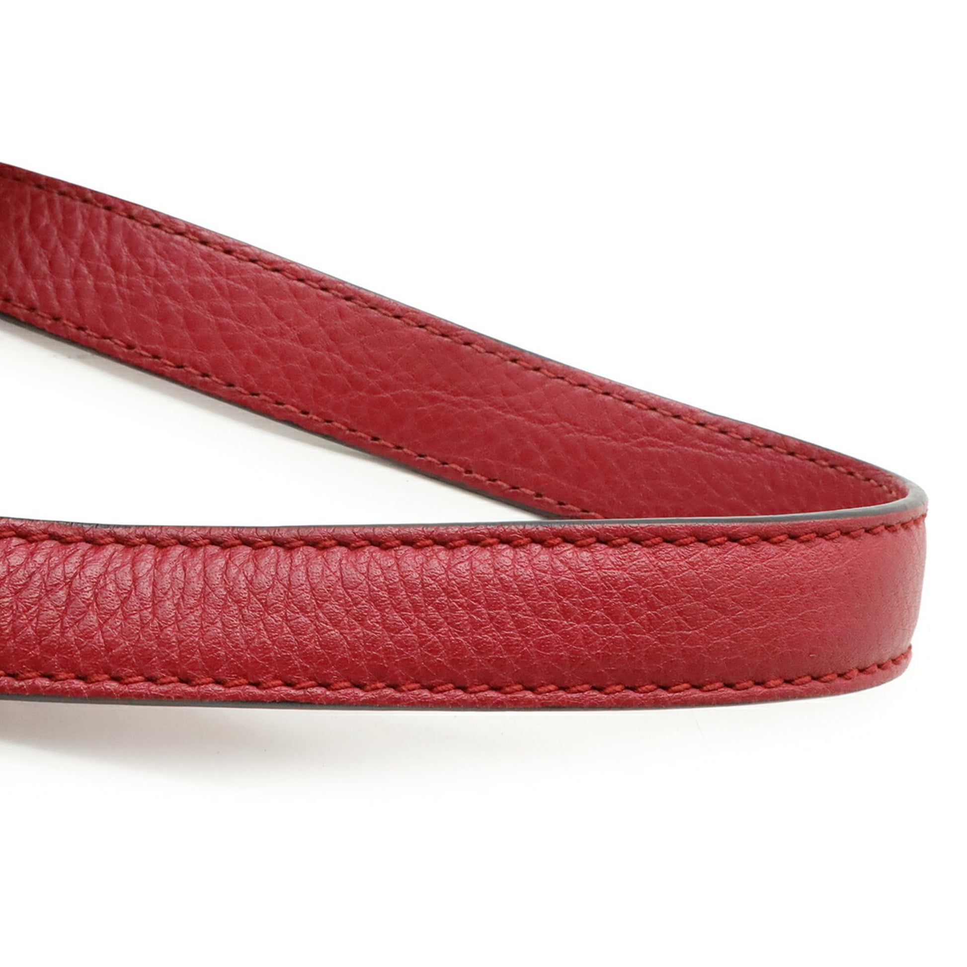 Gucci Red Color Bamboo Leather Backpack Shoulder Bag