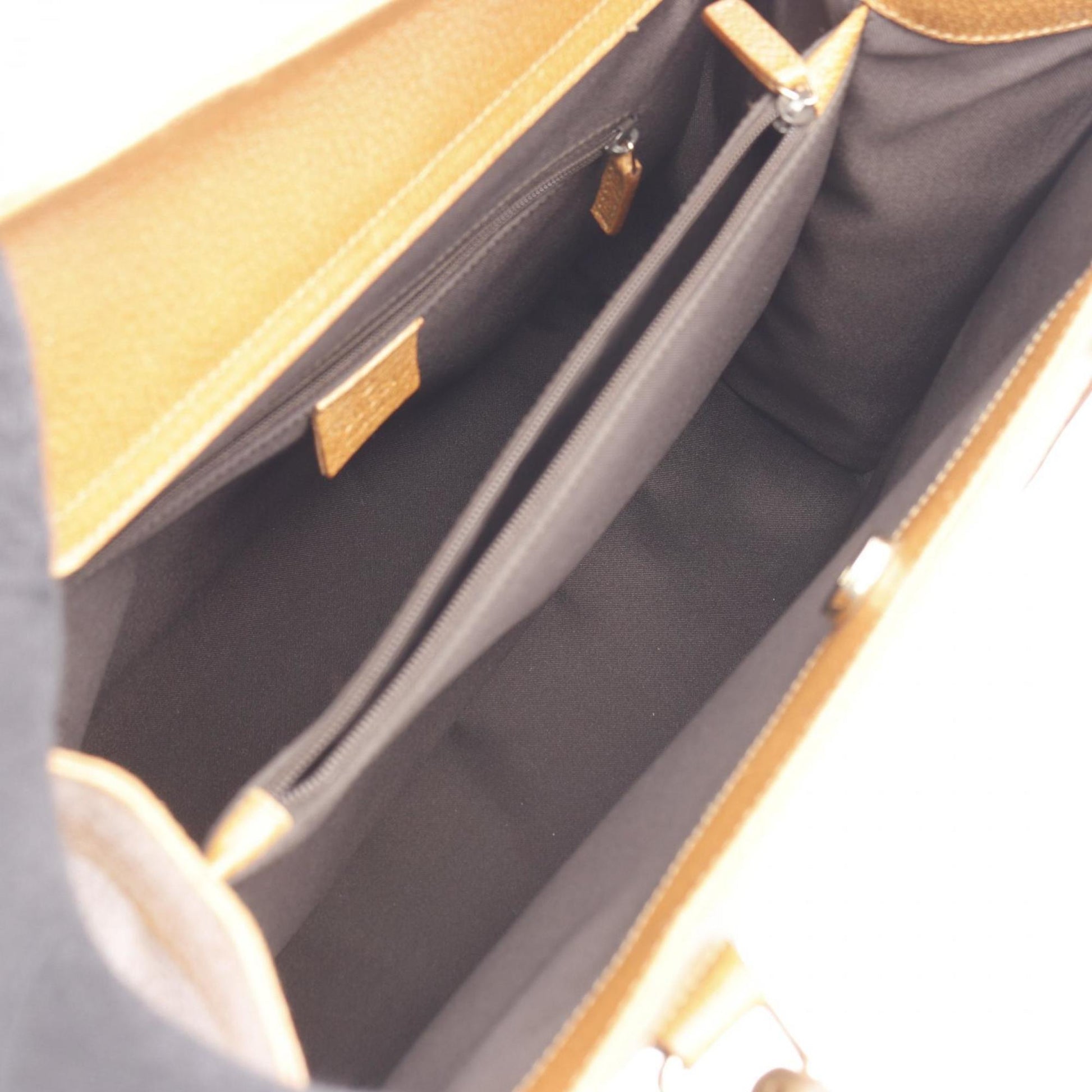 Gucci Brown Leather Tote Bag
