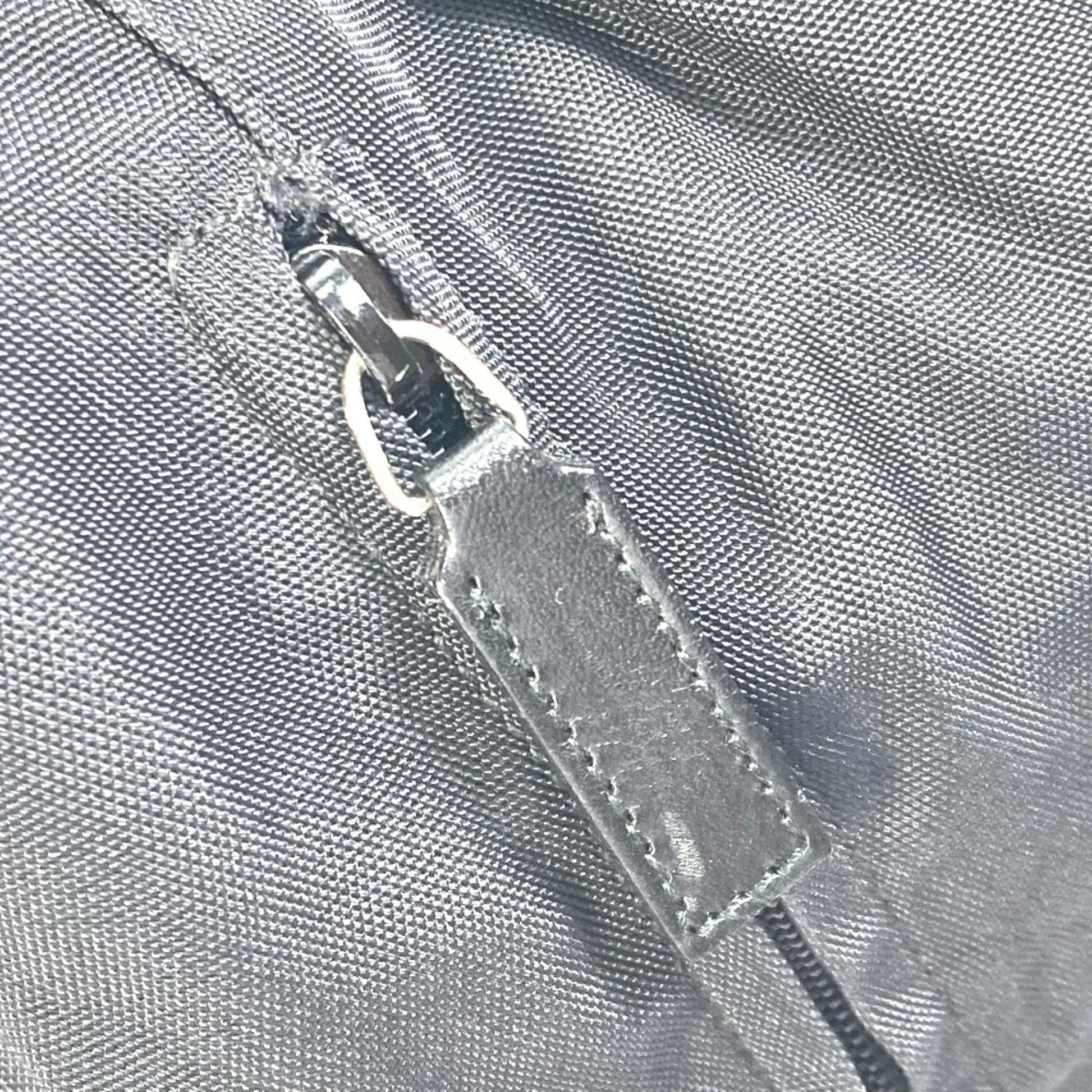 Gucci Black Nylon Leather Backpack