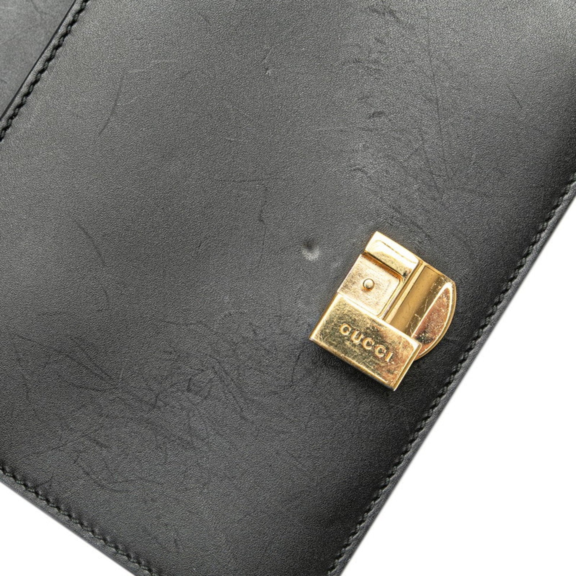 Gucci Black Leather Shoulder Bag