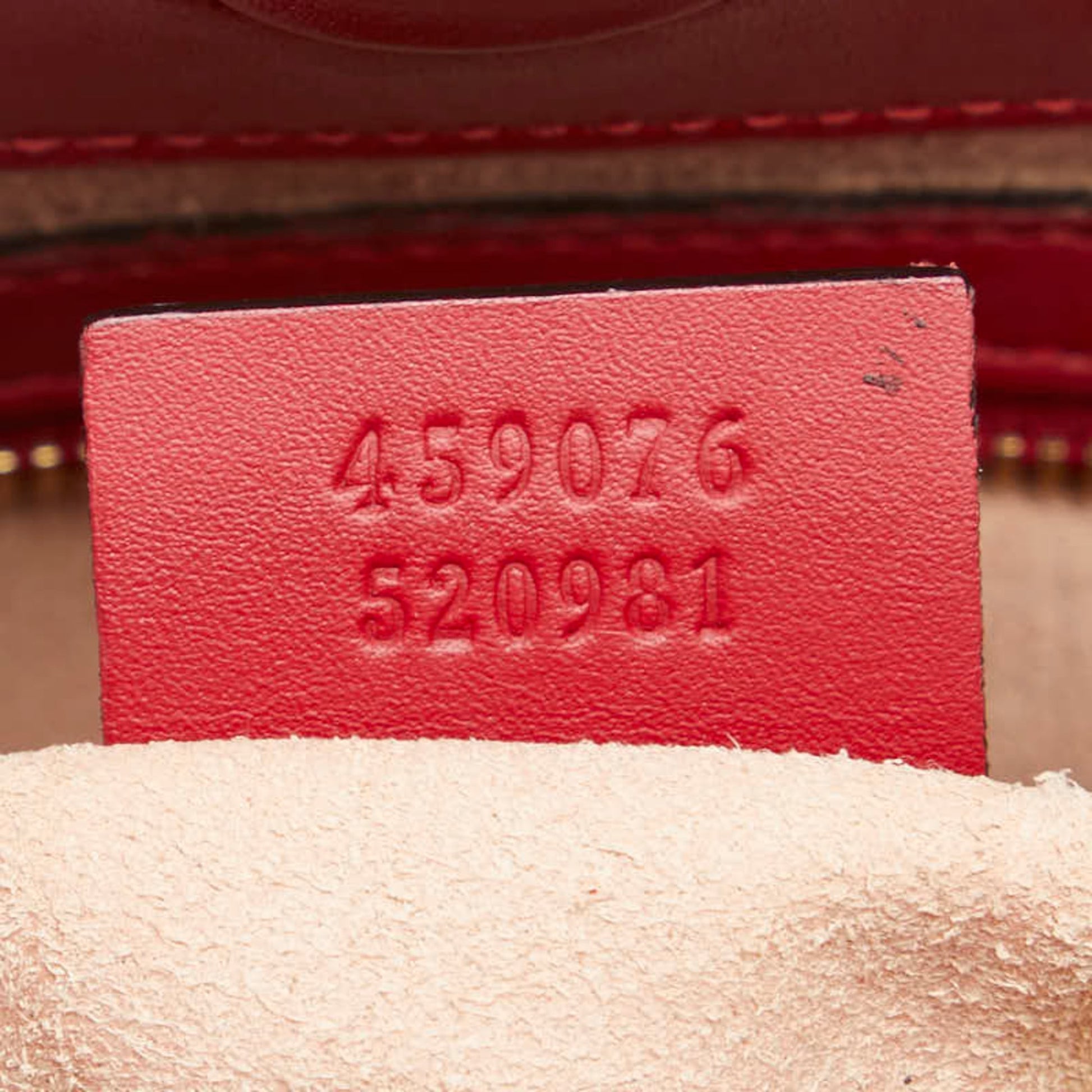 Gucci Red Color Leather Handbag Shoulder Bag