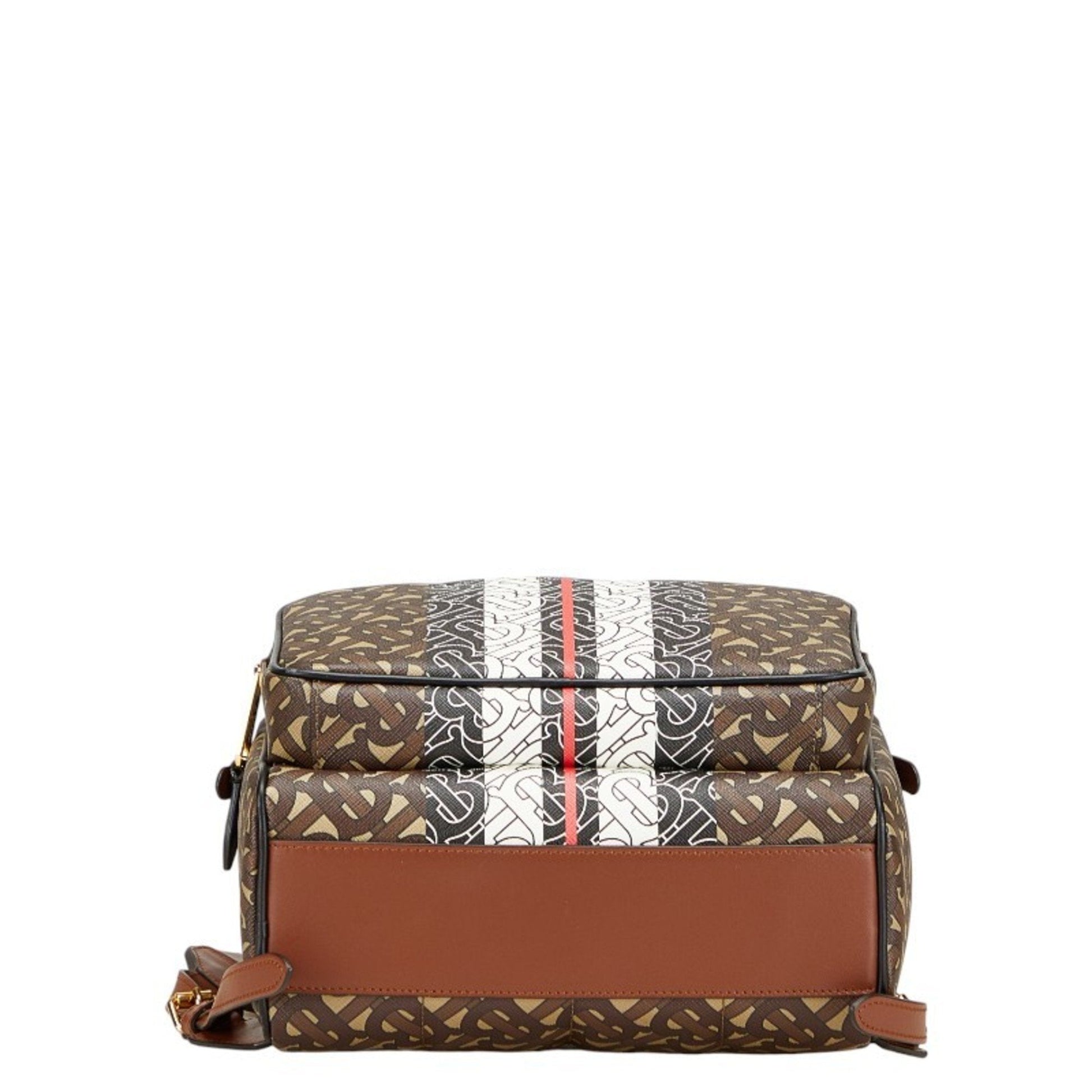 Burberry Pvc Backpack Leather Brown