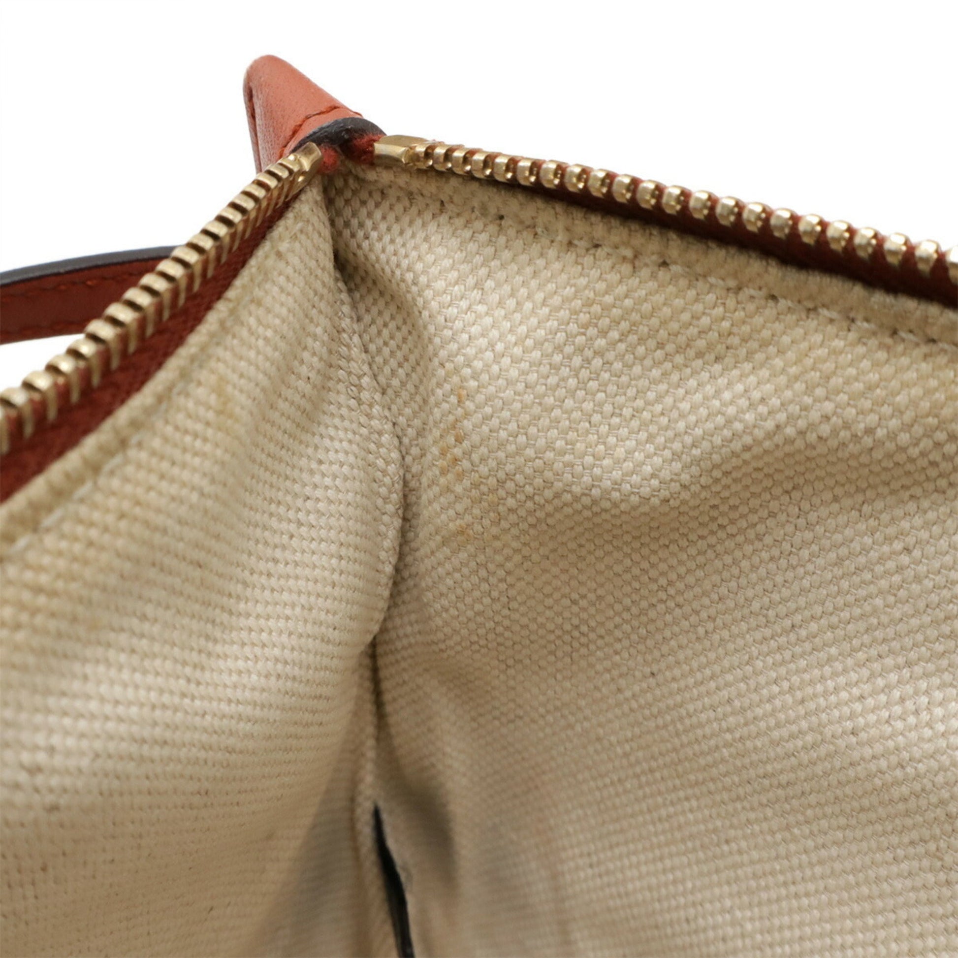 Gucci Beige Pink Canvas Leather Shoulder Bag Tote Bag