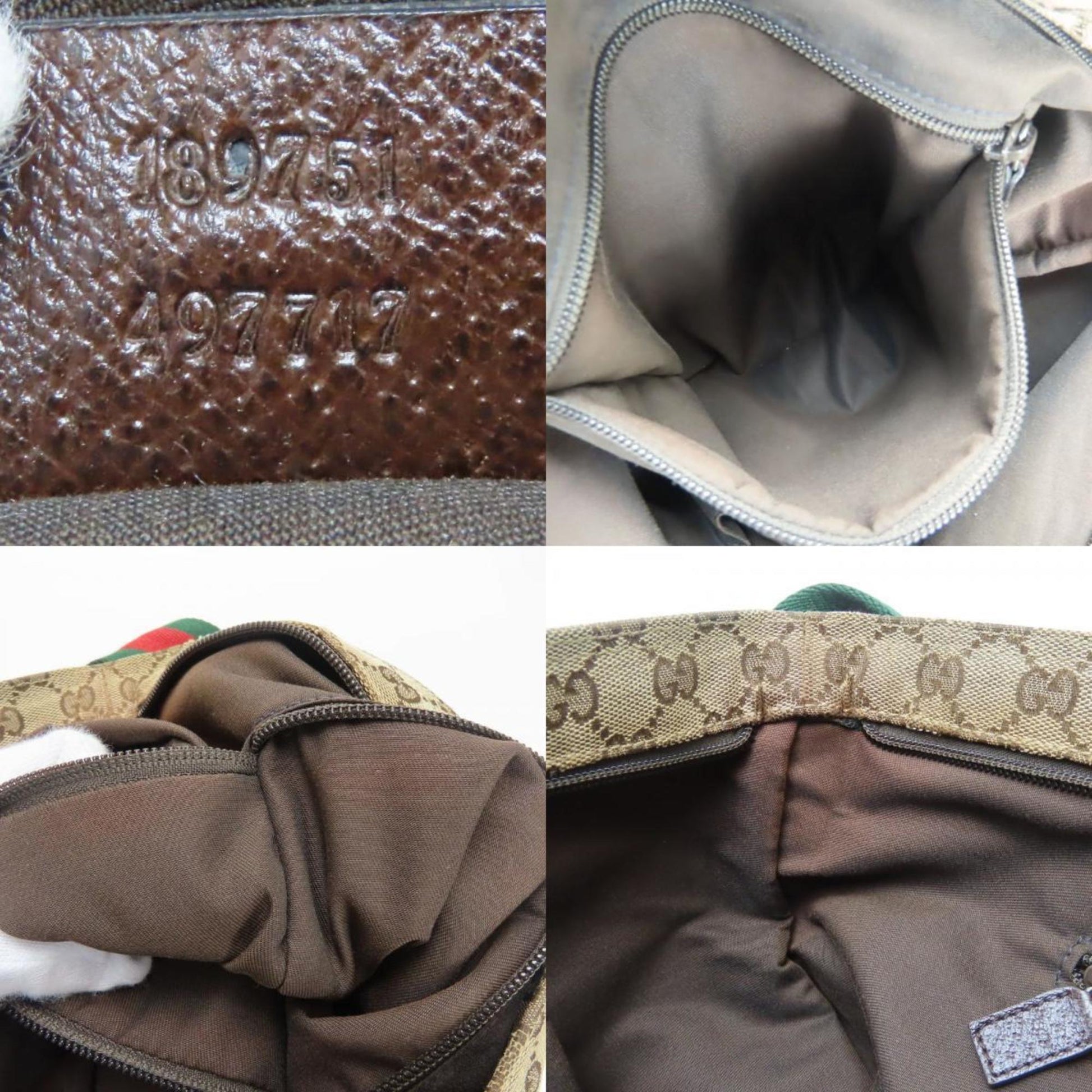 Gucci Beige Gg Canvas Shoulder Bag