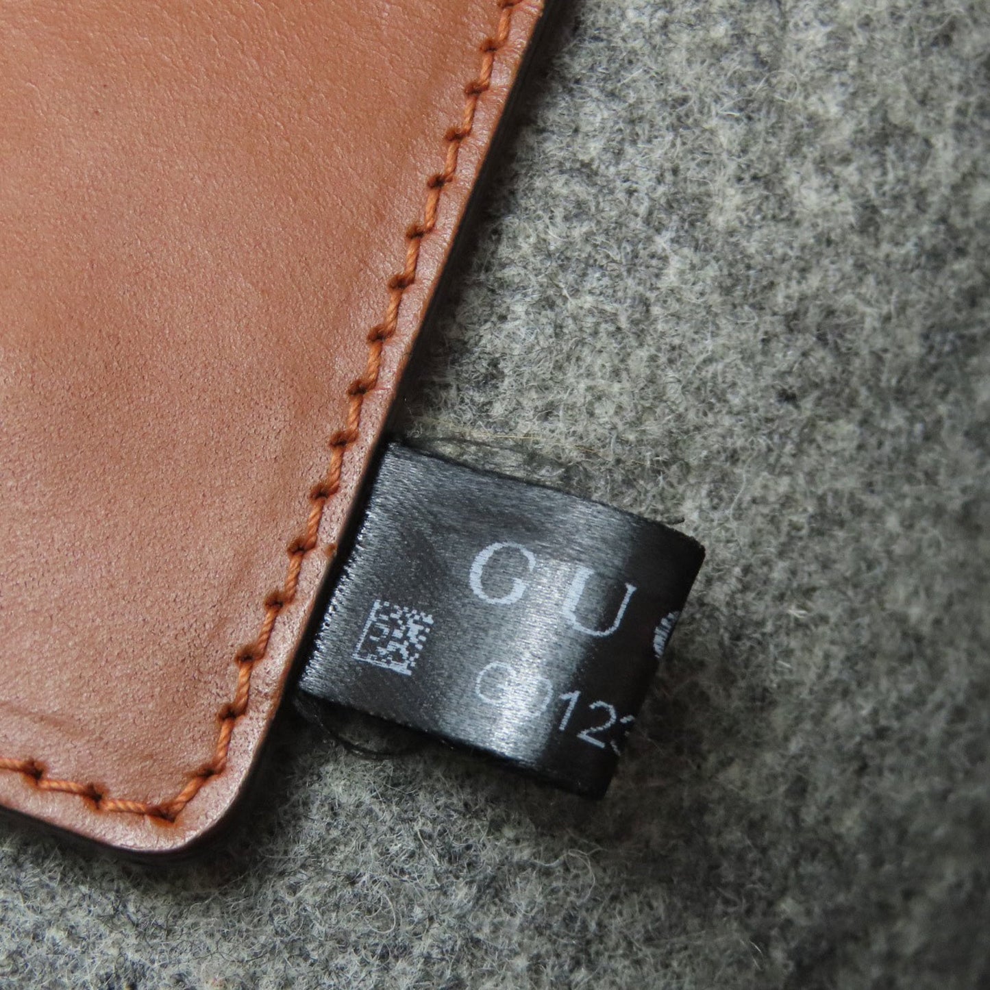 Gucci Gray Felt Tote Bag