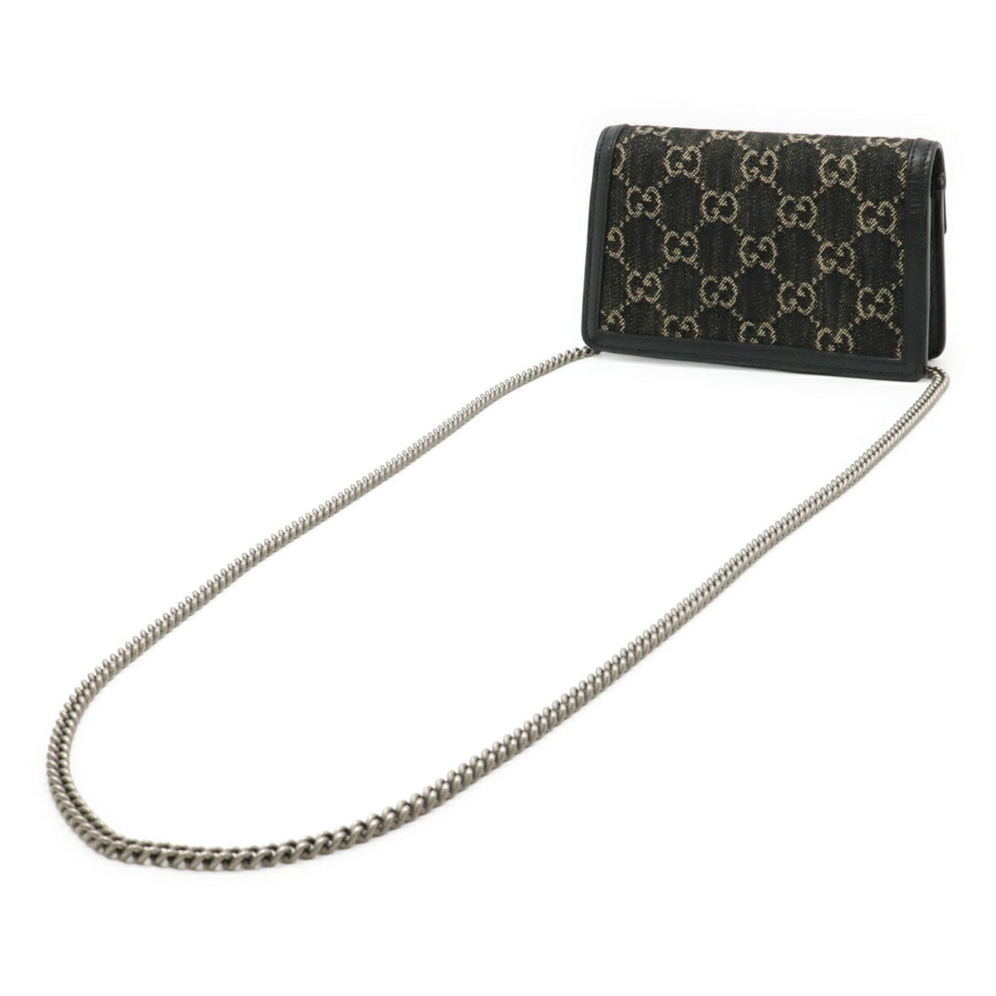 Gucci Black Denim Shoulder Bag