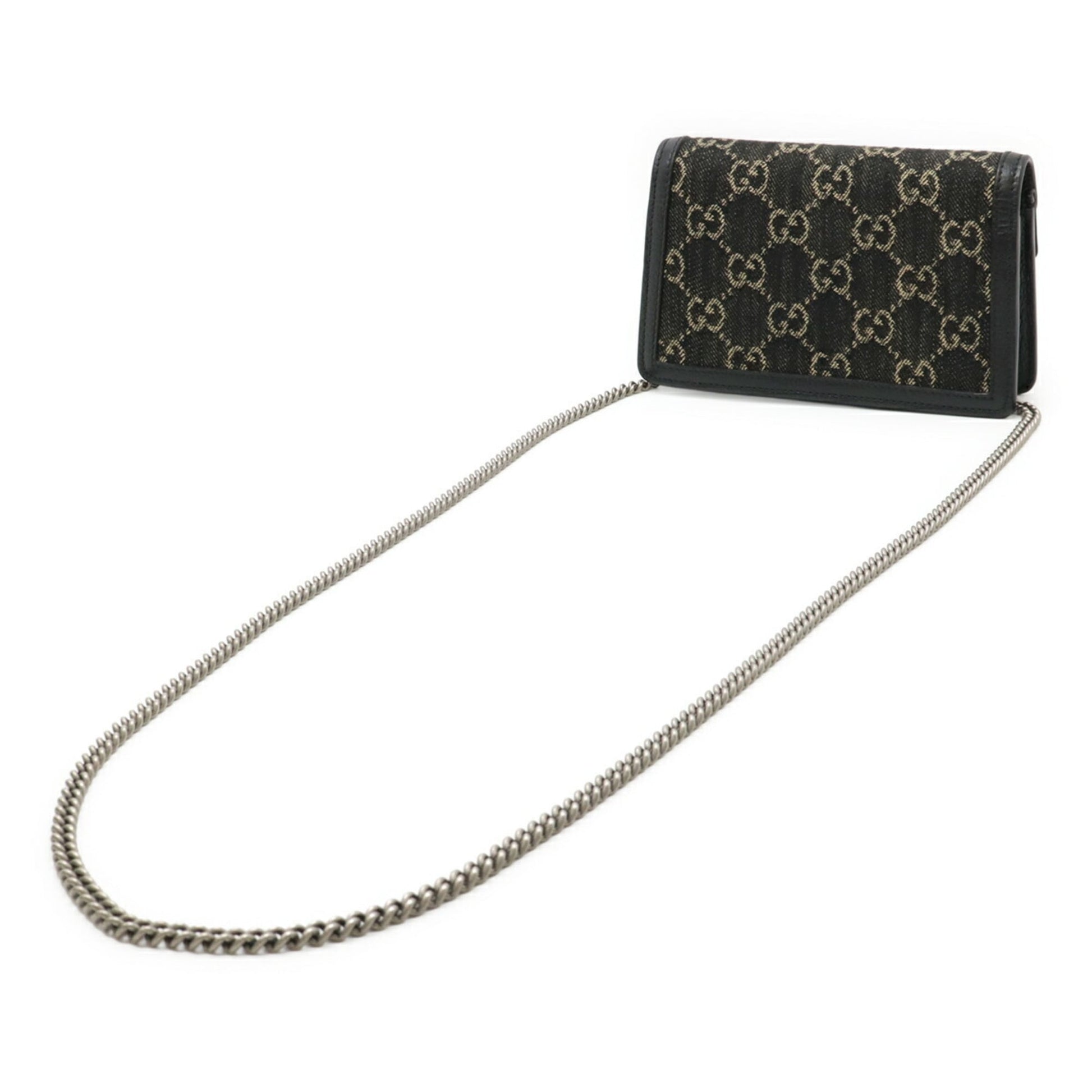 Gucci Black Denim Shoulder Bag