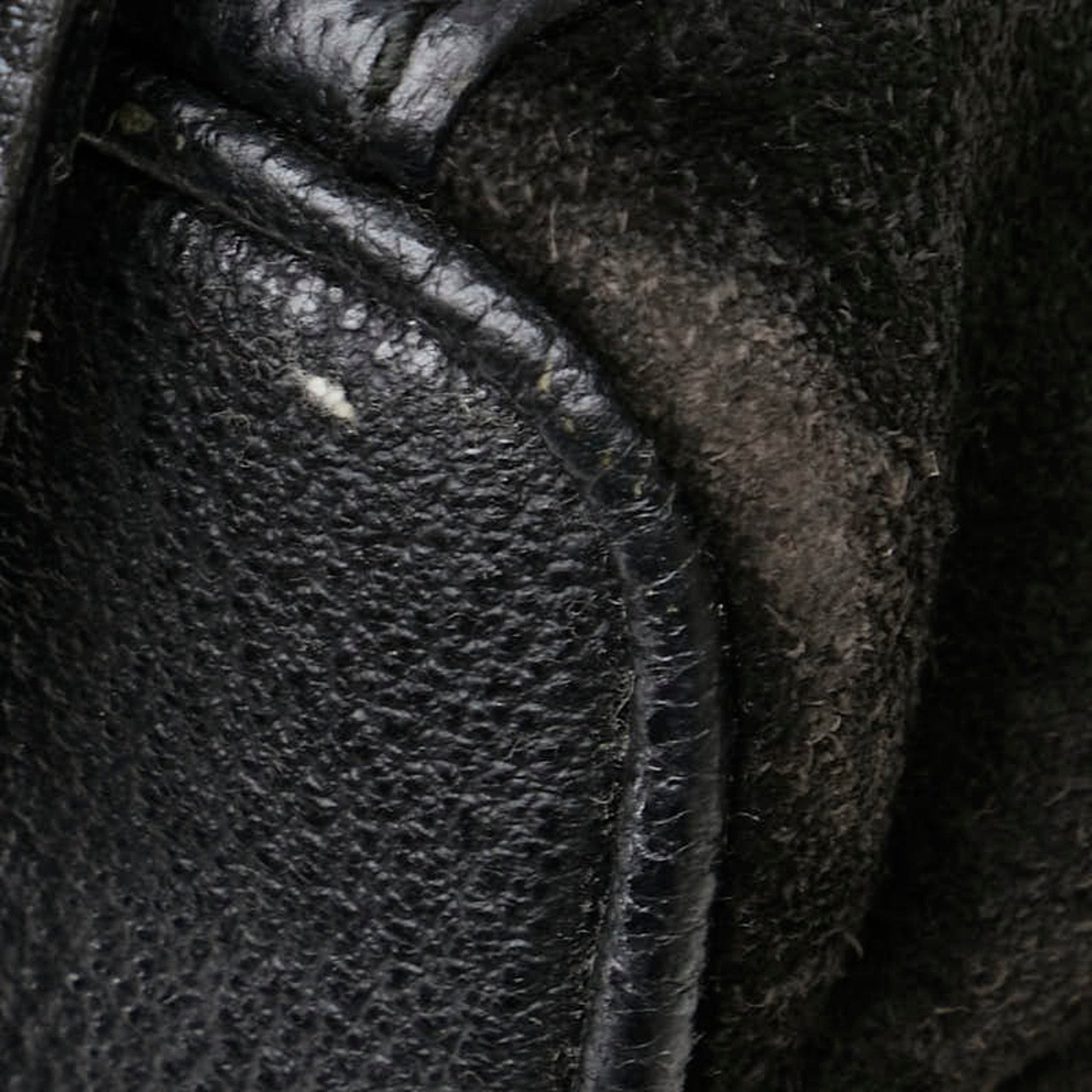 Gucci Black Leather Suede Backpack