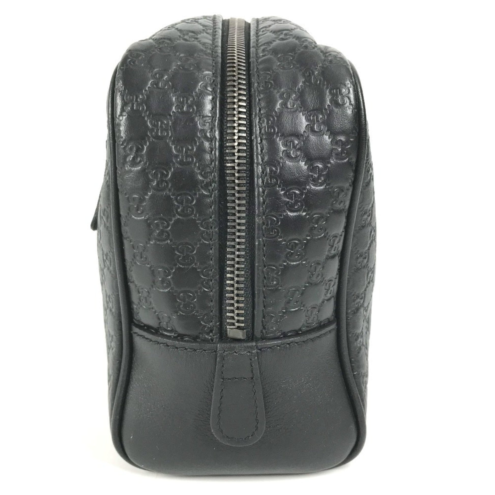 Gucci Guccissima Black Gg Leather Clutch Bag