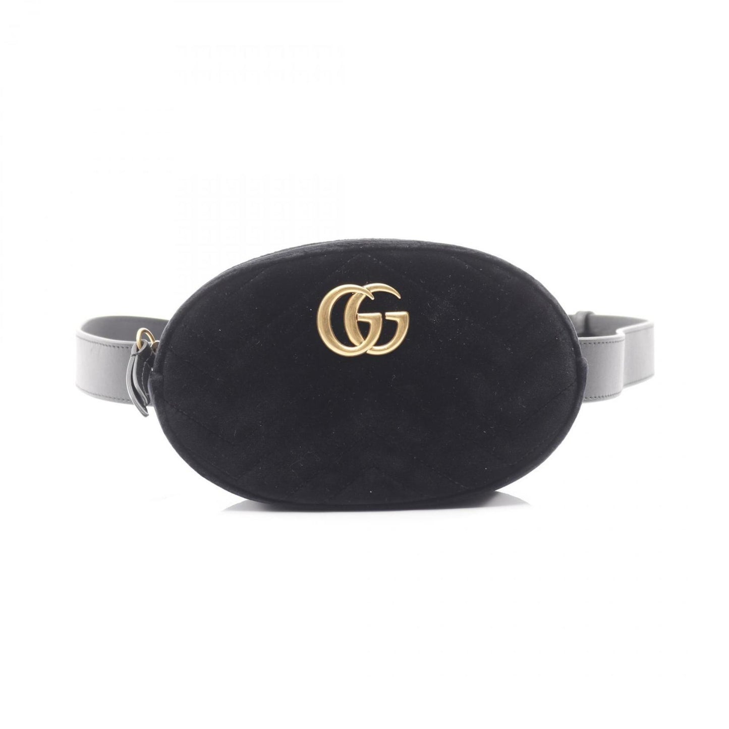 Gucci Black Fabric Leather Fanny Pack