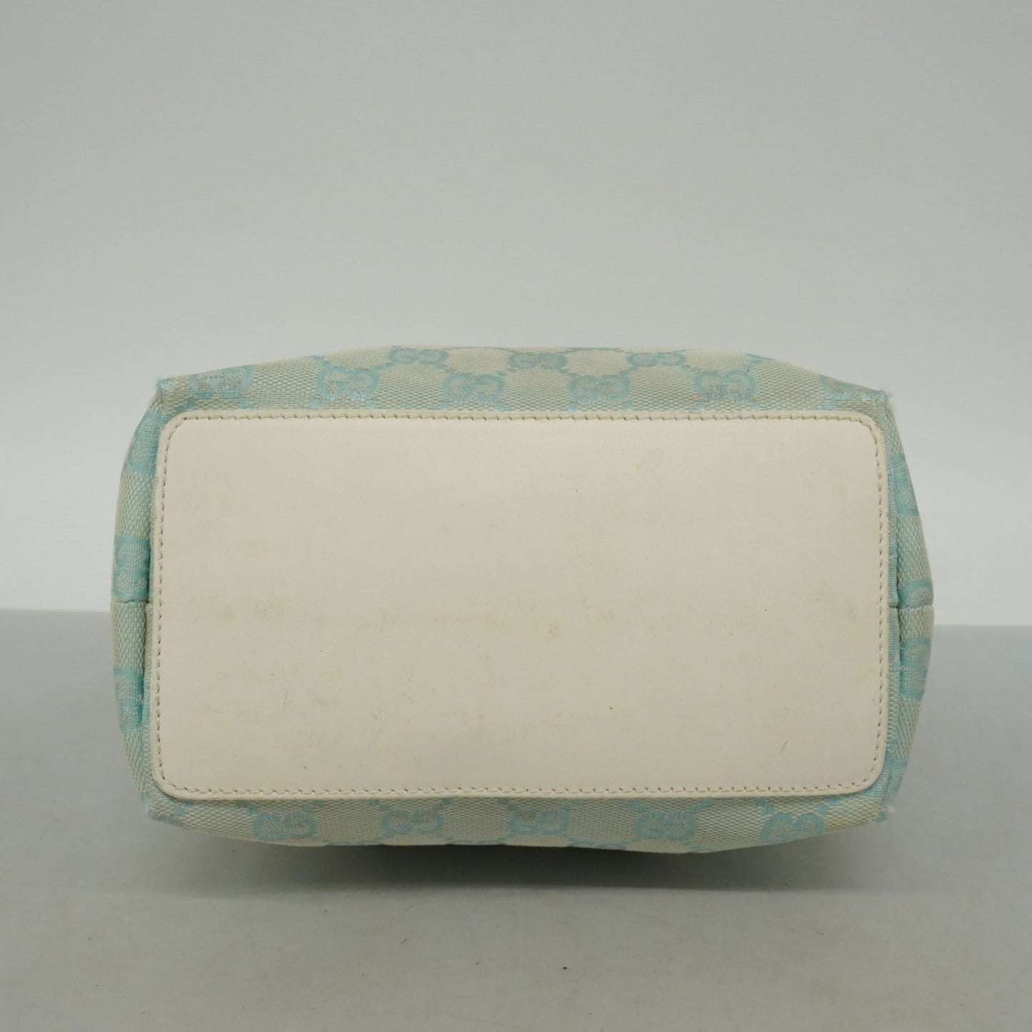 Gucci Light Blue White Canvas Tote Bag