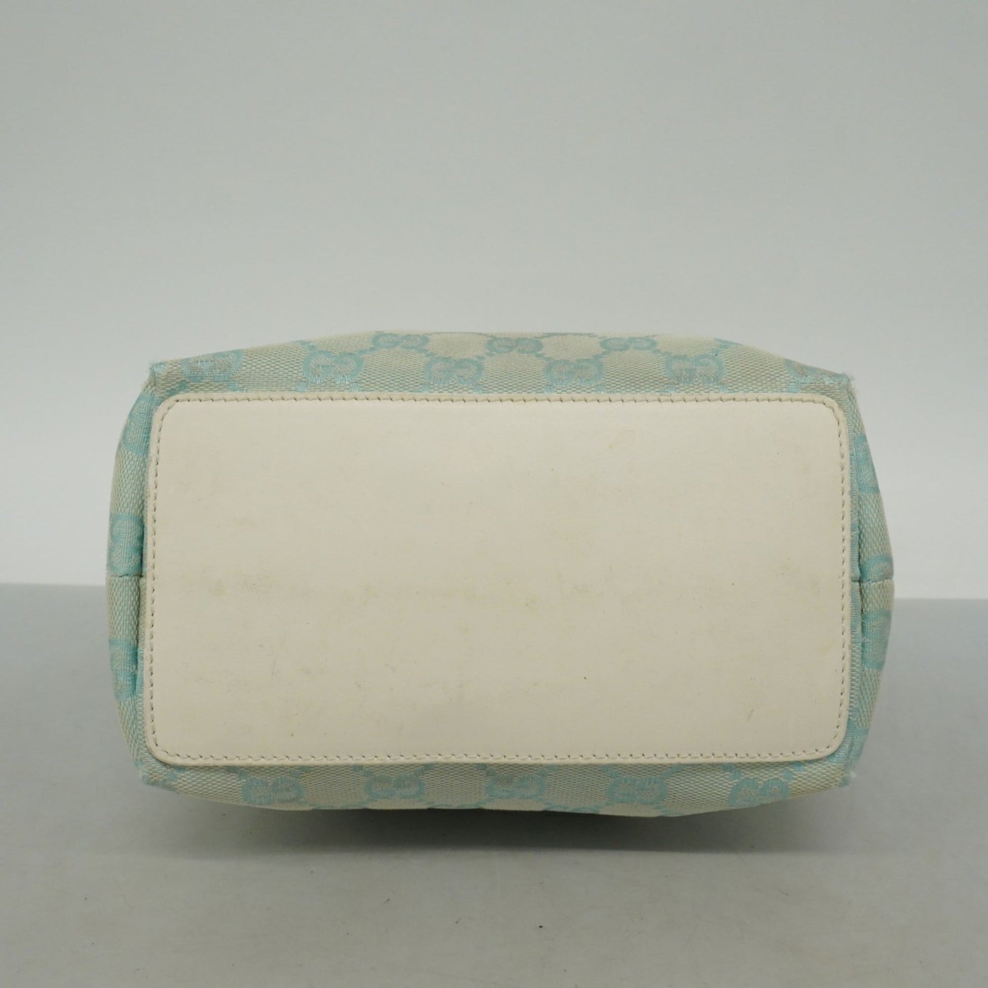 Gucci Light Blue White Canvas Tote Bag