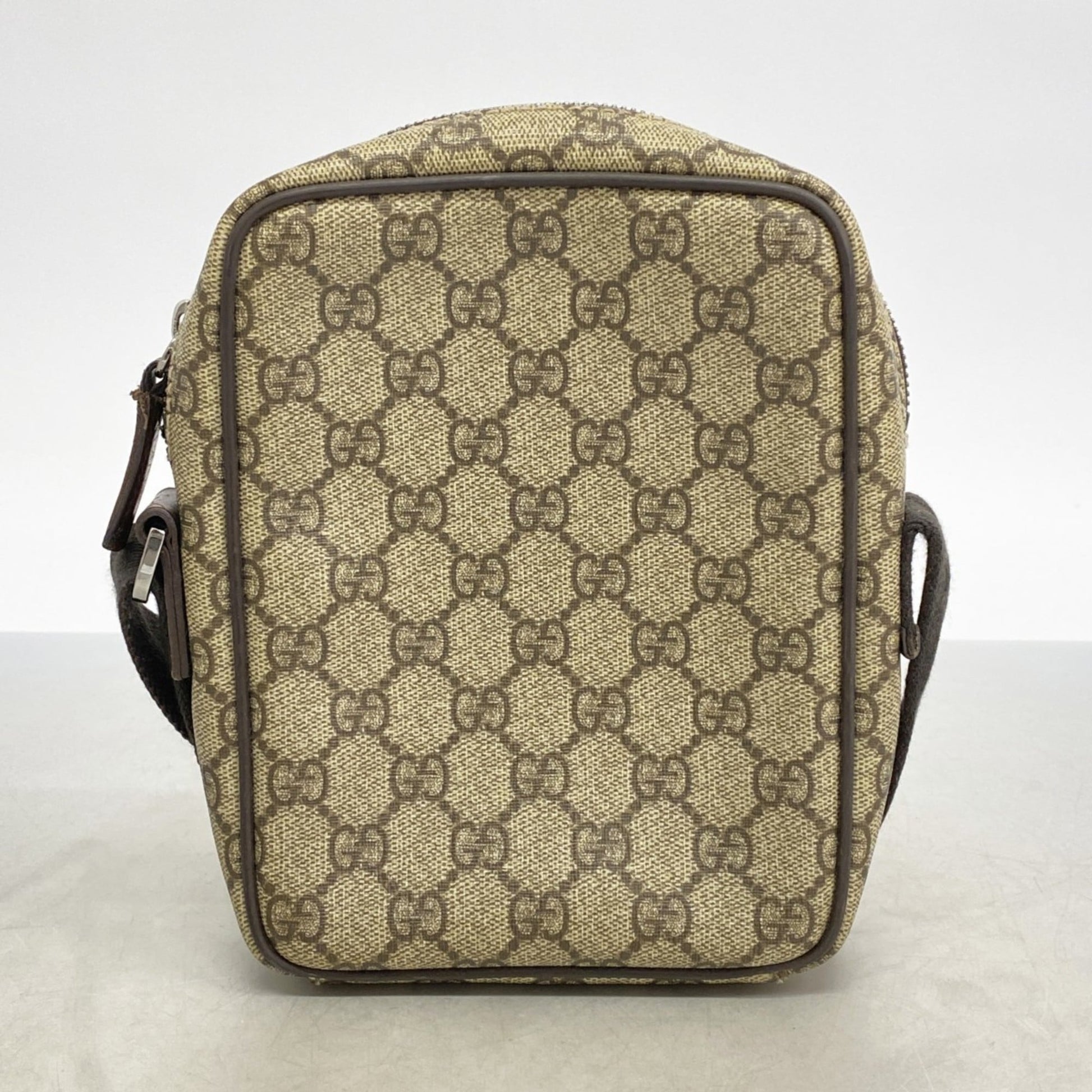 Gucci Beige Brown Pvc Shoulder Bag