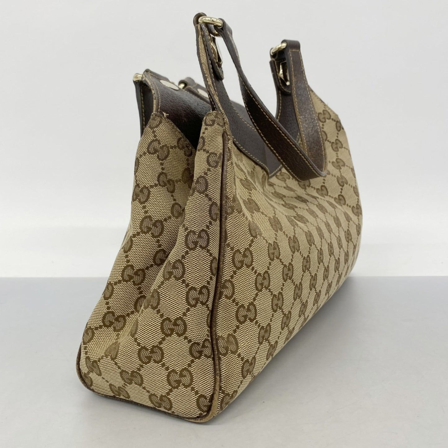 Gucci Brown Canvas Handbag