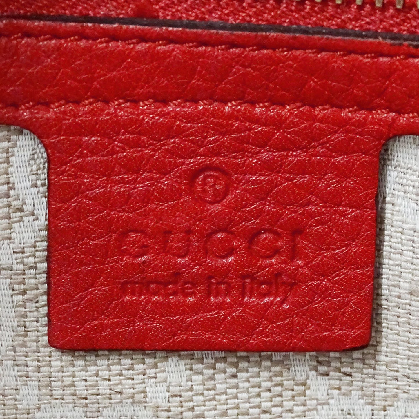 Gucci Red Color Leather Handbag Shoulder Bag