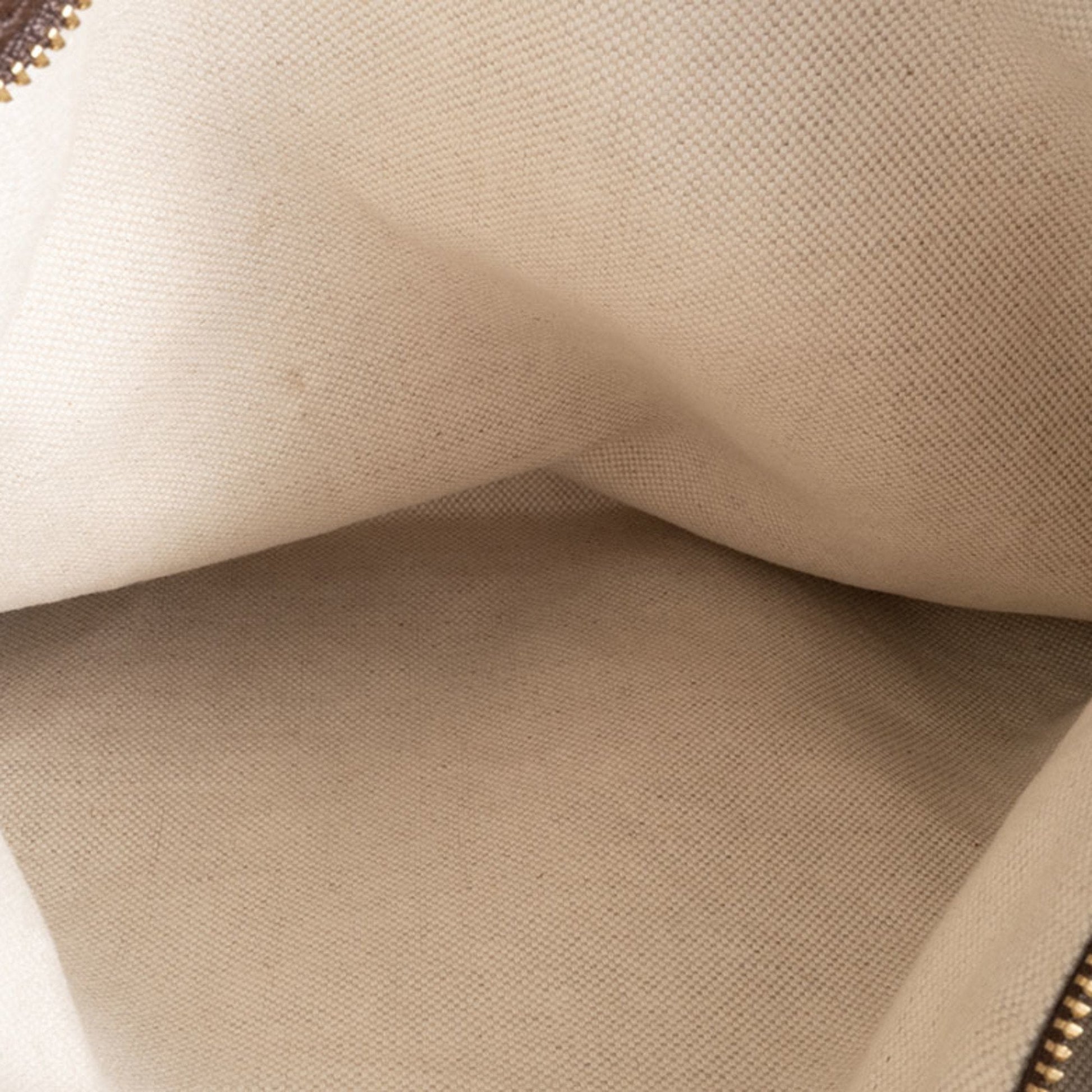 Gucci Beige Brown Gg Canvas Leather Shoulder Bag