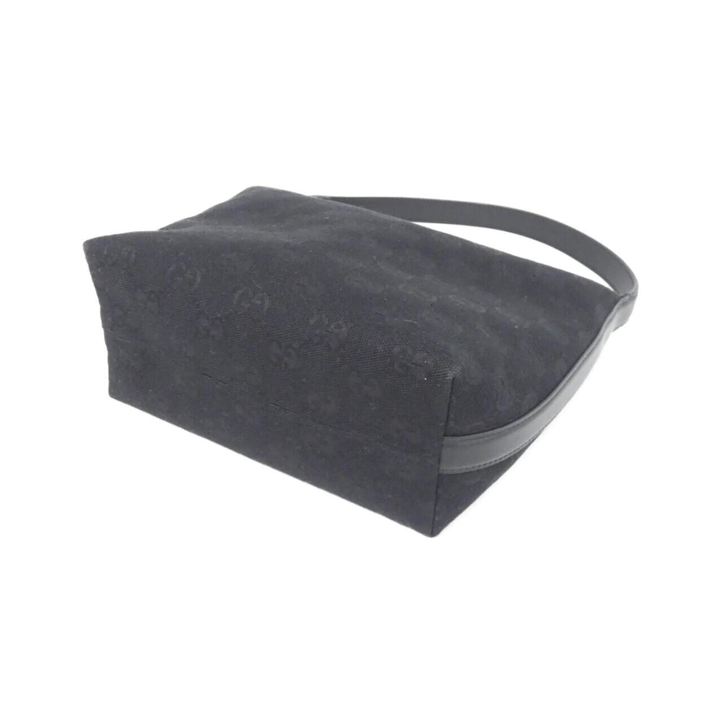 Gucci Black Gg Canvas Handbag