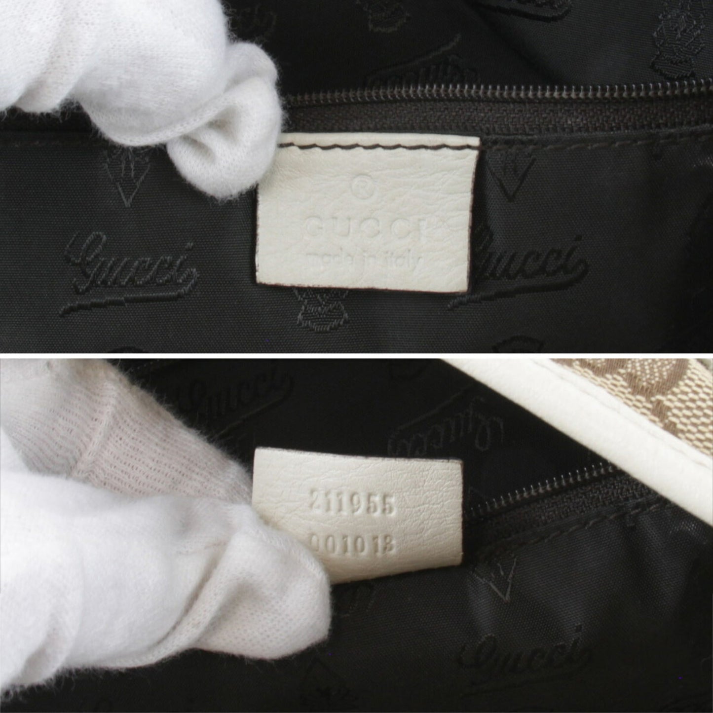 Gucci Beige Gg Canvas Tote Bag