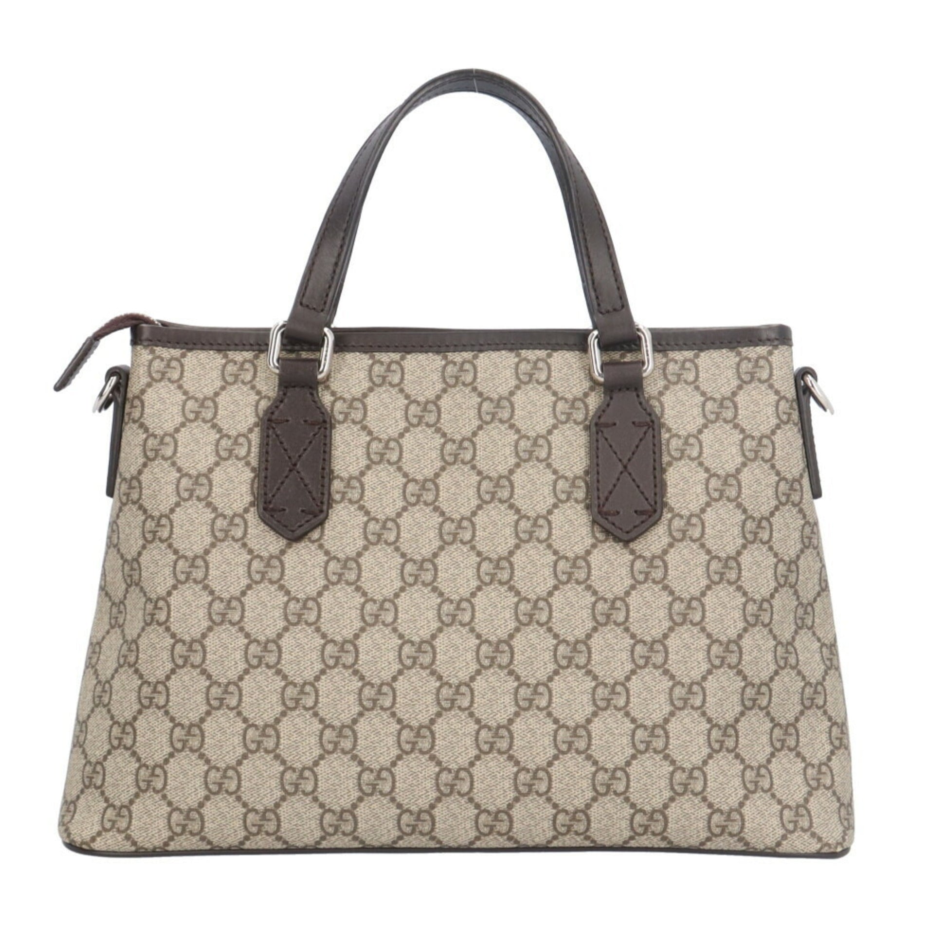 Gucci Beige Brown Gg Supreme Shoulder Bag