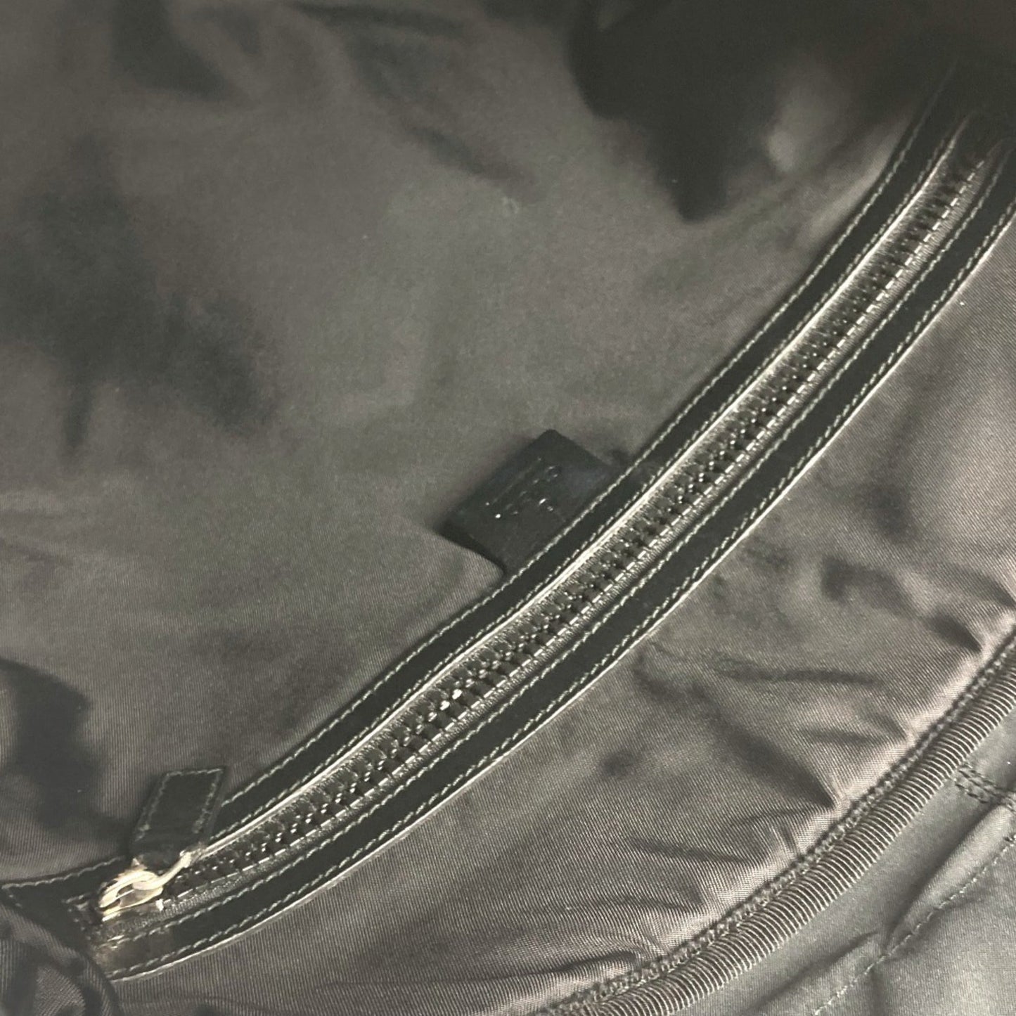 Gucci Sherry Line Black Nylon Canvas Backpack