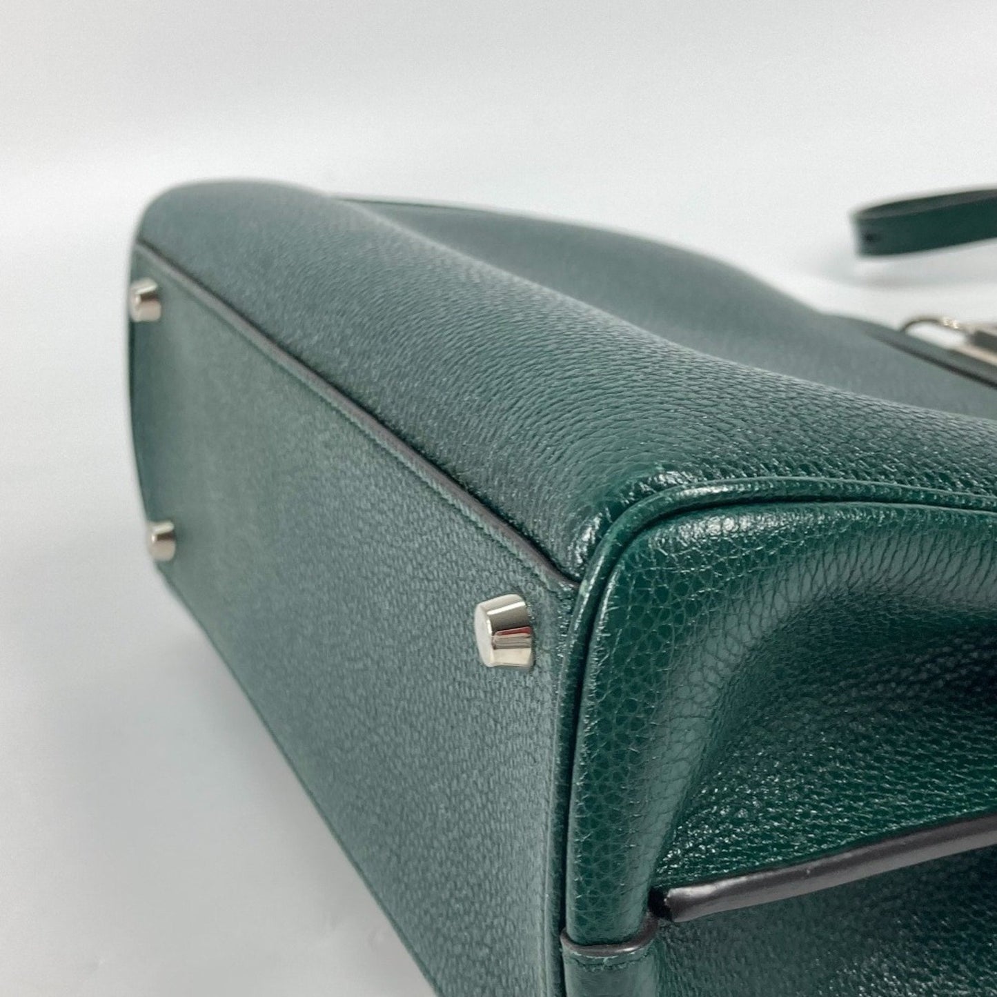 Gucci Green Leather Handbag Shoulder Bag