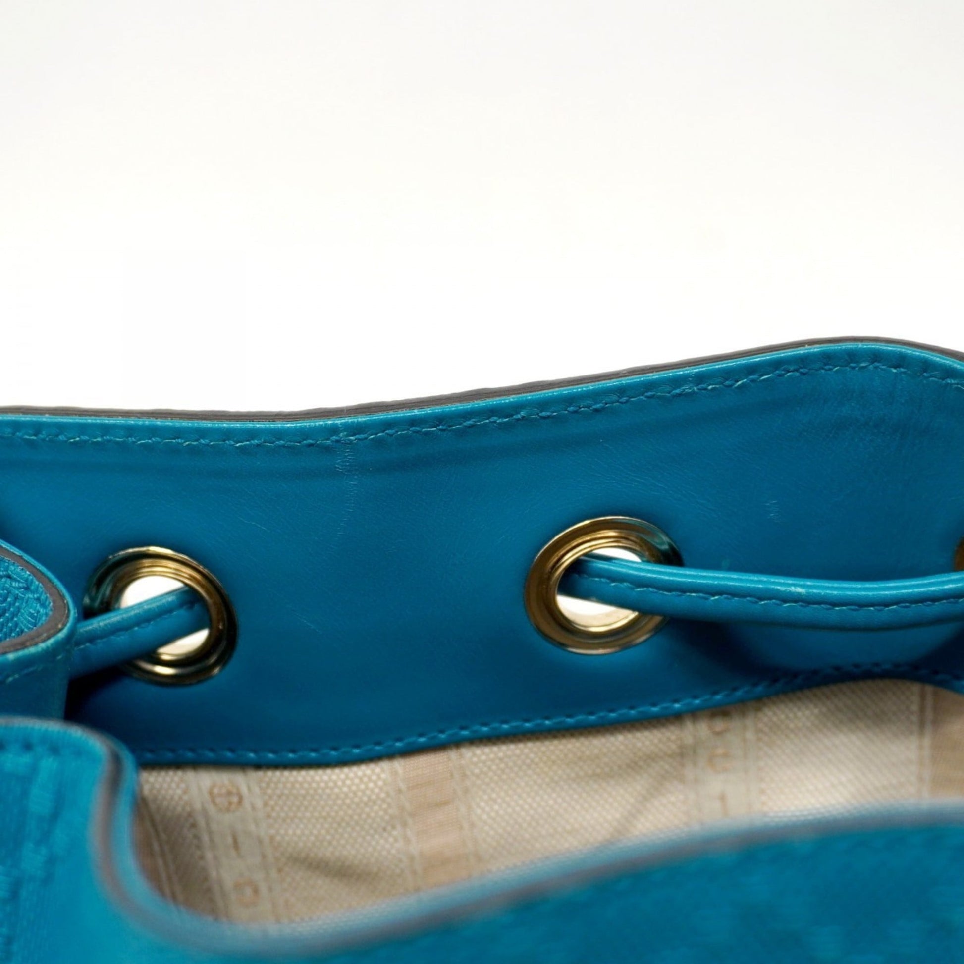 Gucci Blue Leather Shoulder Bag