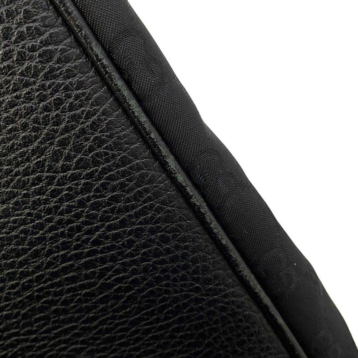 Gucci Sherry Line Black Nylon Leather Handbag