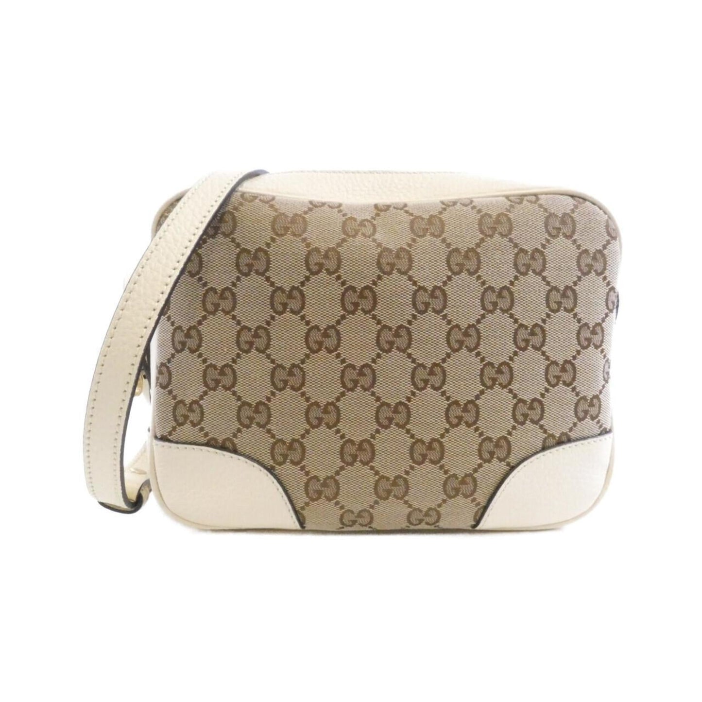 Gucci Beige Ivory Gg Canvas Shoulder Bag
