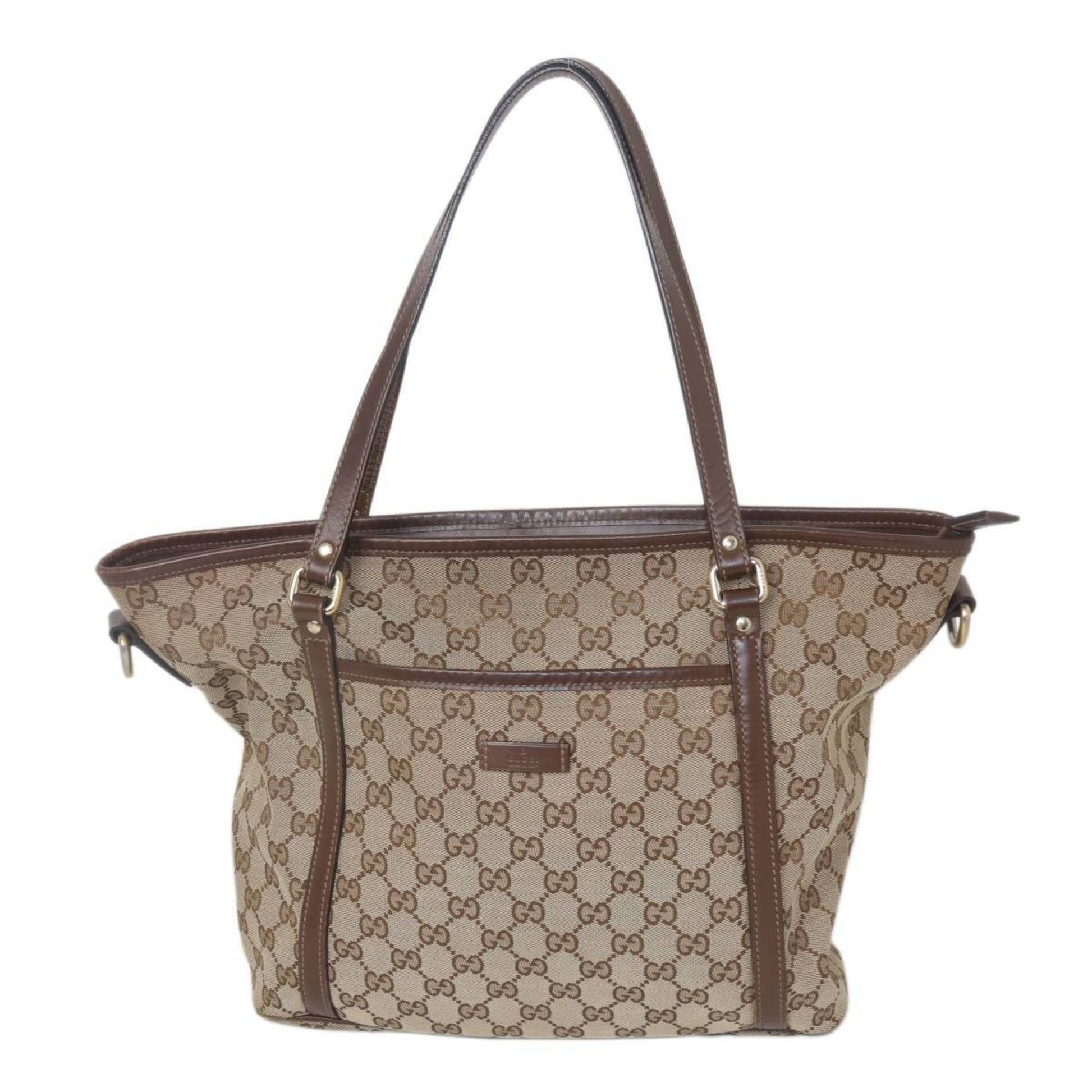 Gucci Beige Leather Tote Bag