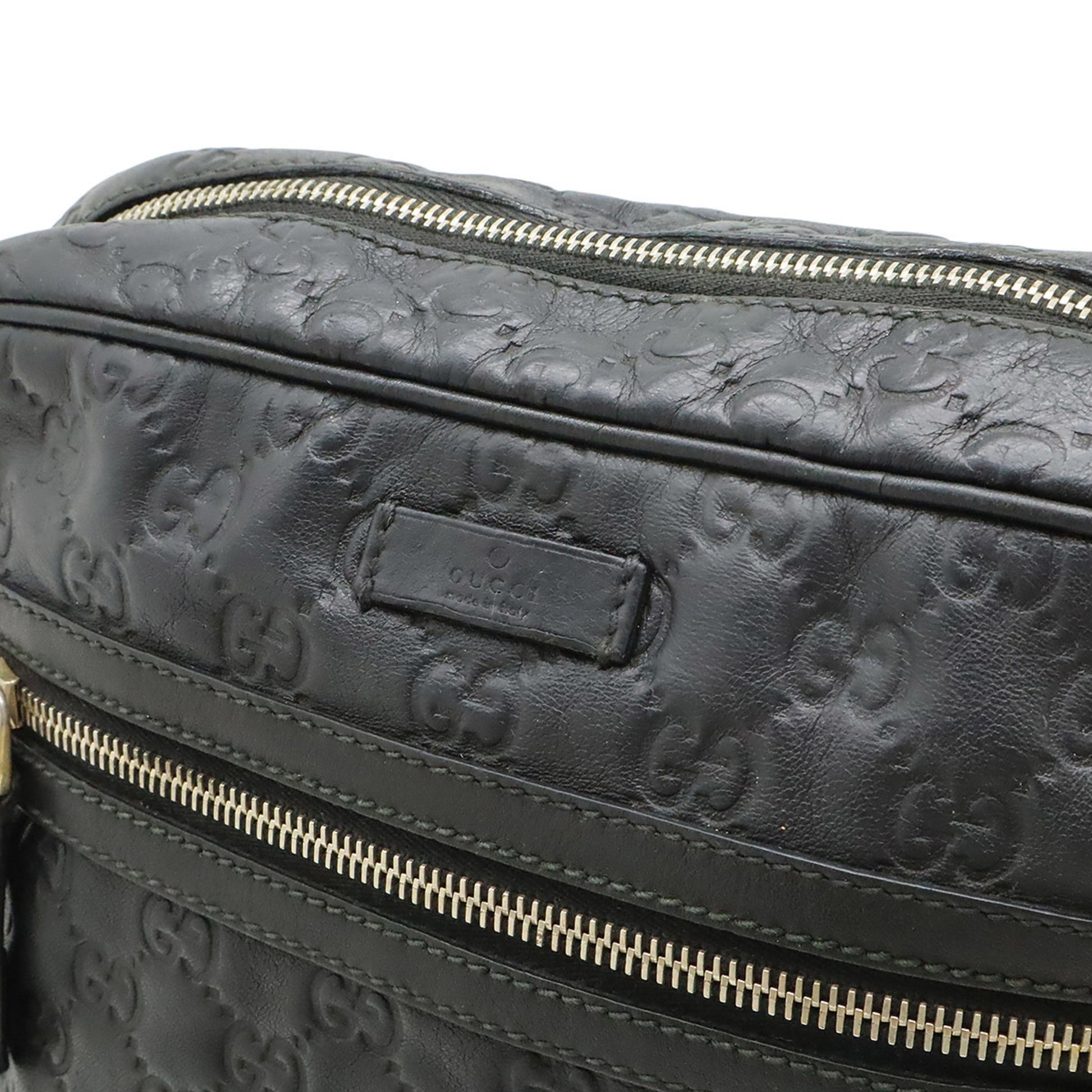 Gucci Black Leather Shoulder Bag