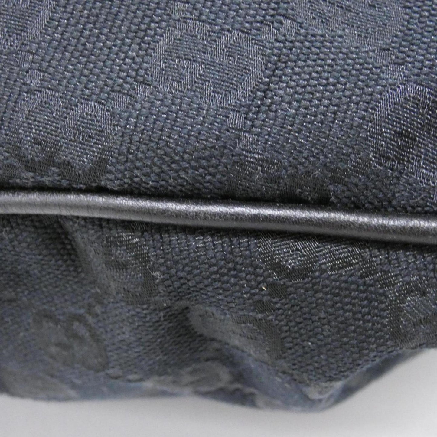Gucci Black Gg Canvas Shoulder Bag