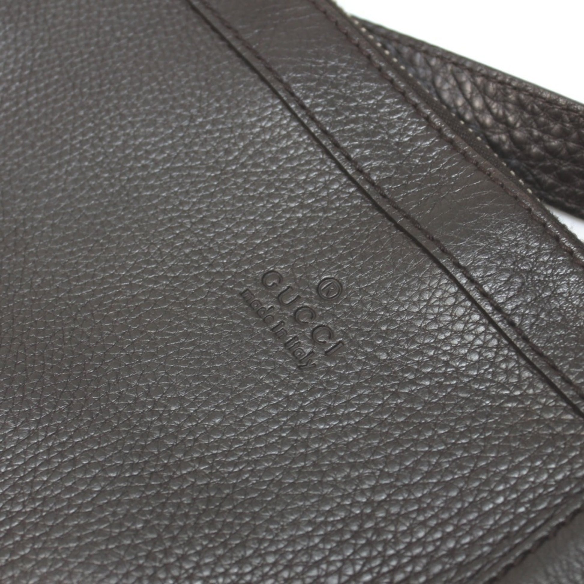 Gucci Dark Brown Leather Shoulder Bag