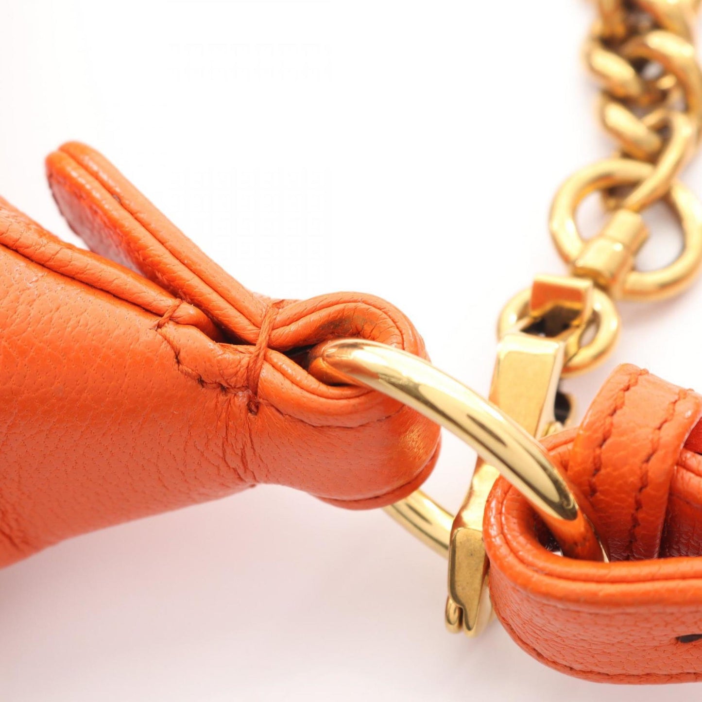 Gucci Orange Leather Shoulder Bag