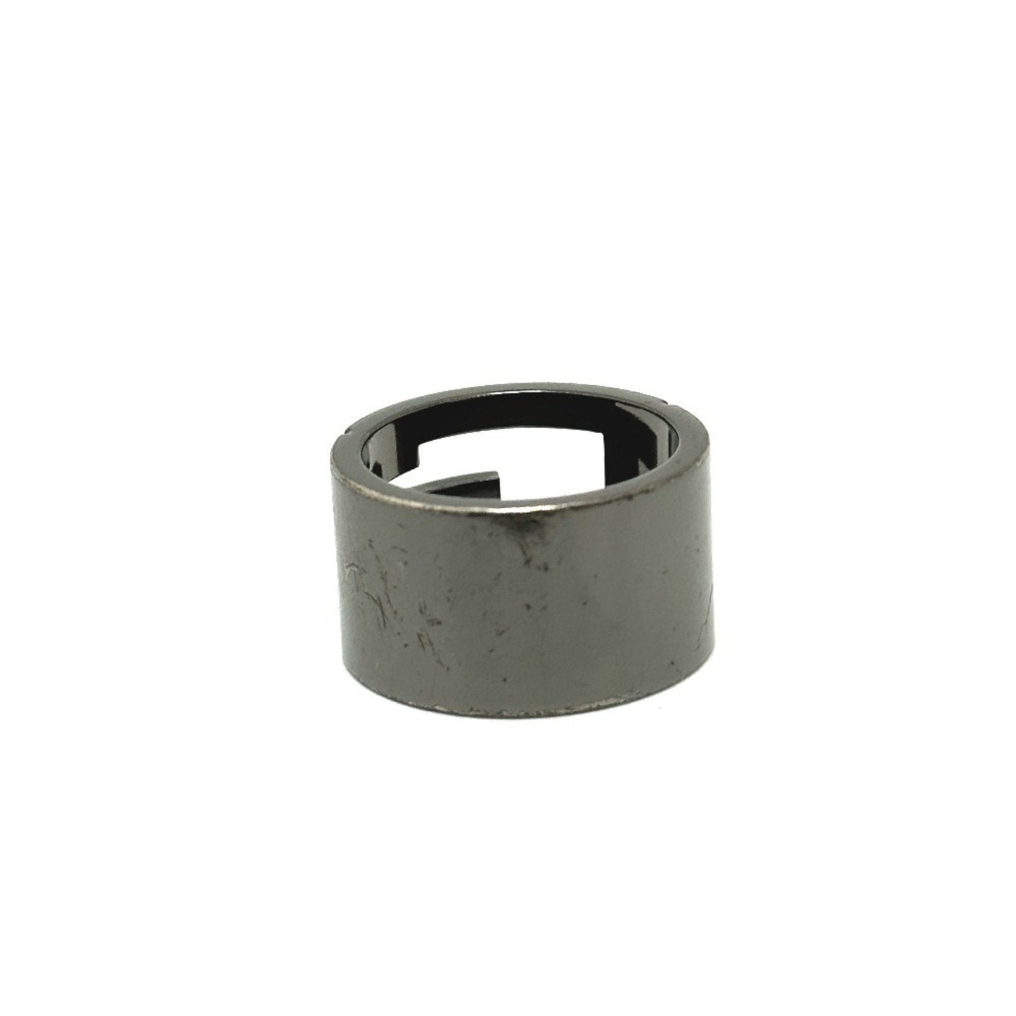 Gucci Black Silver Metal Band Ring