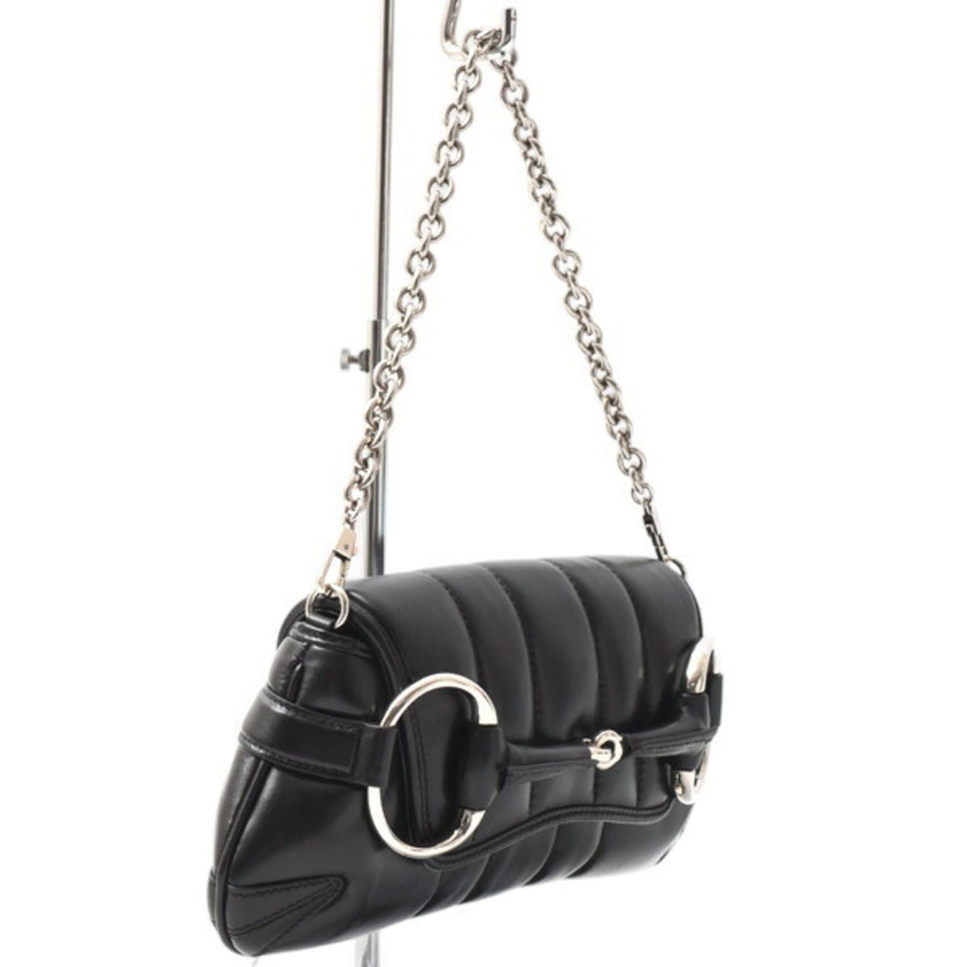 Gucci Black Leather Shoulder Bag