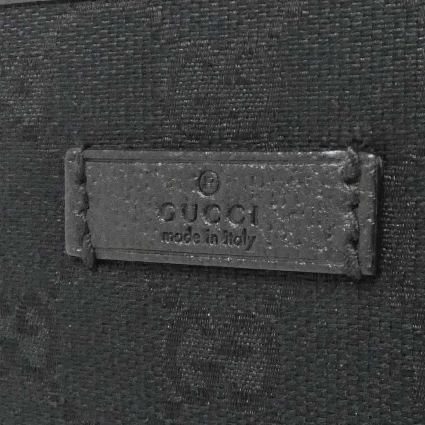 Gucci Black Gg Canvas Shoulder Bag