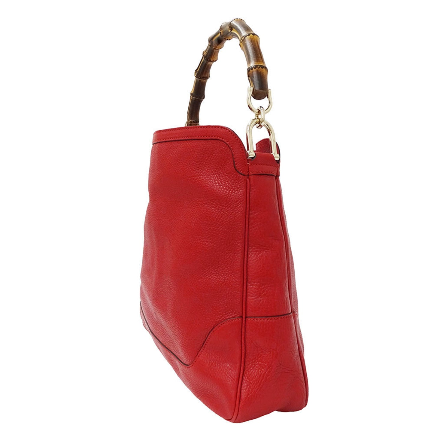 Gucci Red Color Leather Handbag Shoulder Bag