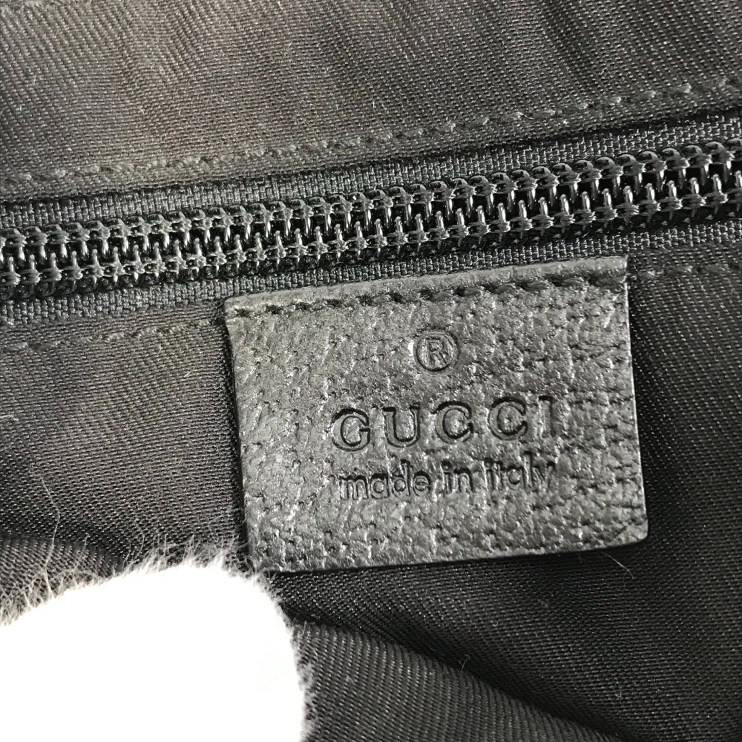Gucci Black Gg Canvas Leather Fanny Pack