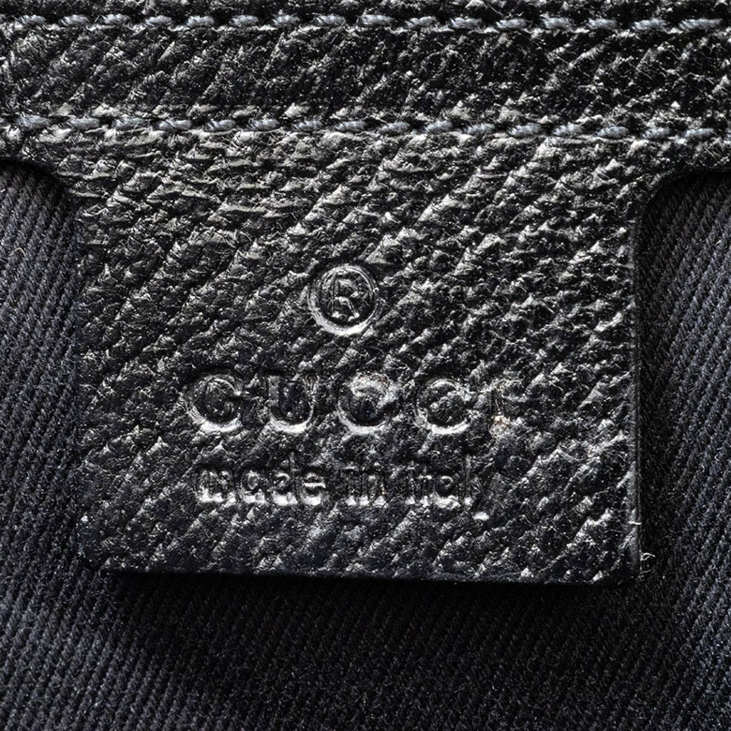 Gucci Gg Canvas Black Gg Canvas Leather Tote Bag