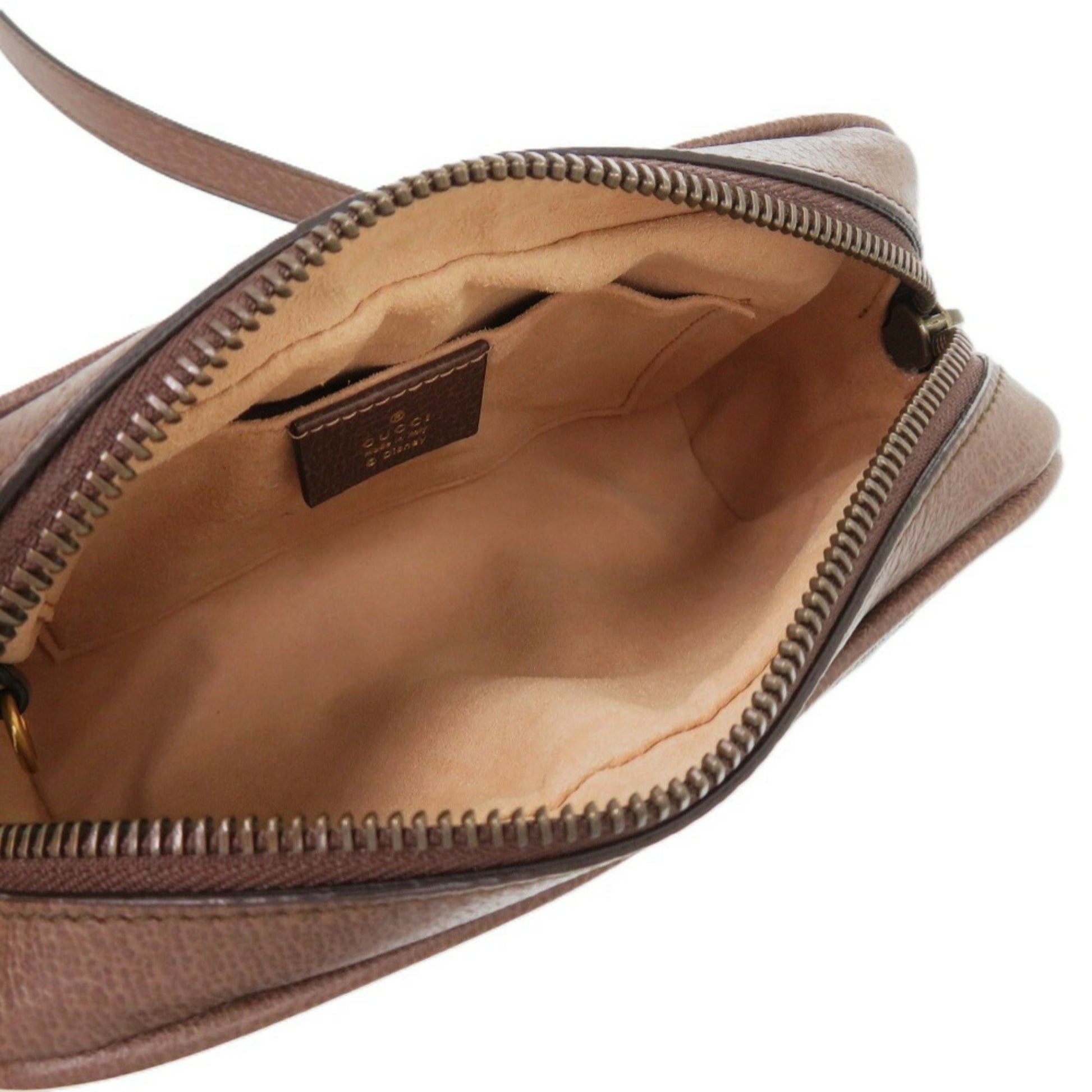 Gucci Brown Orange Gg Supreme Pvc Leather Shoulder Bag