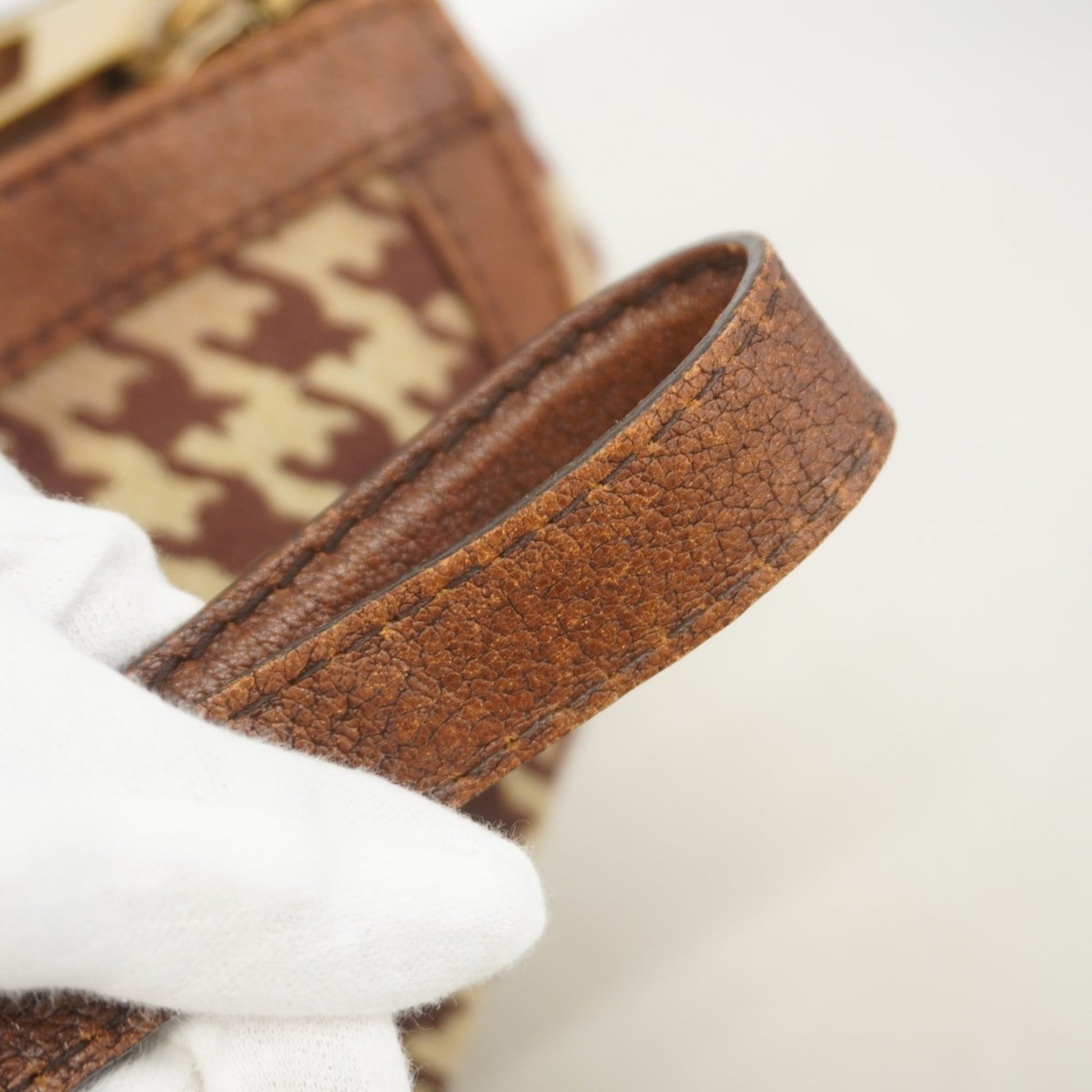 Gucci Brown Canvas Handbag