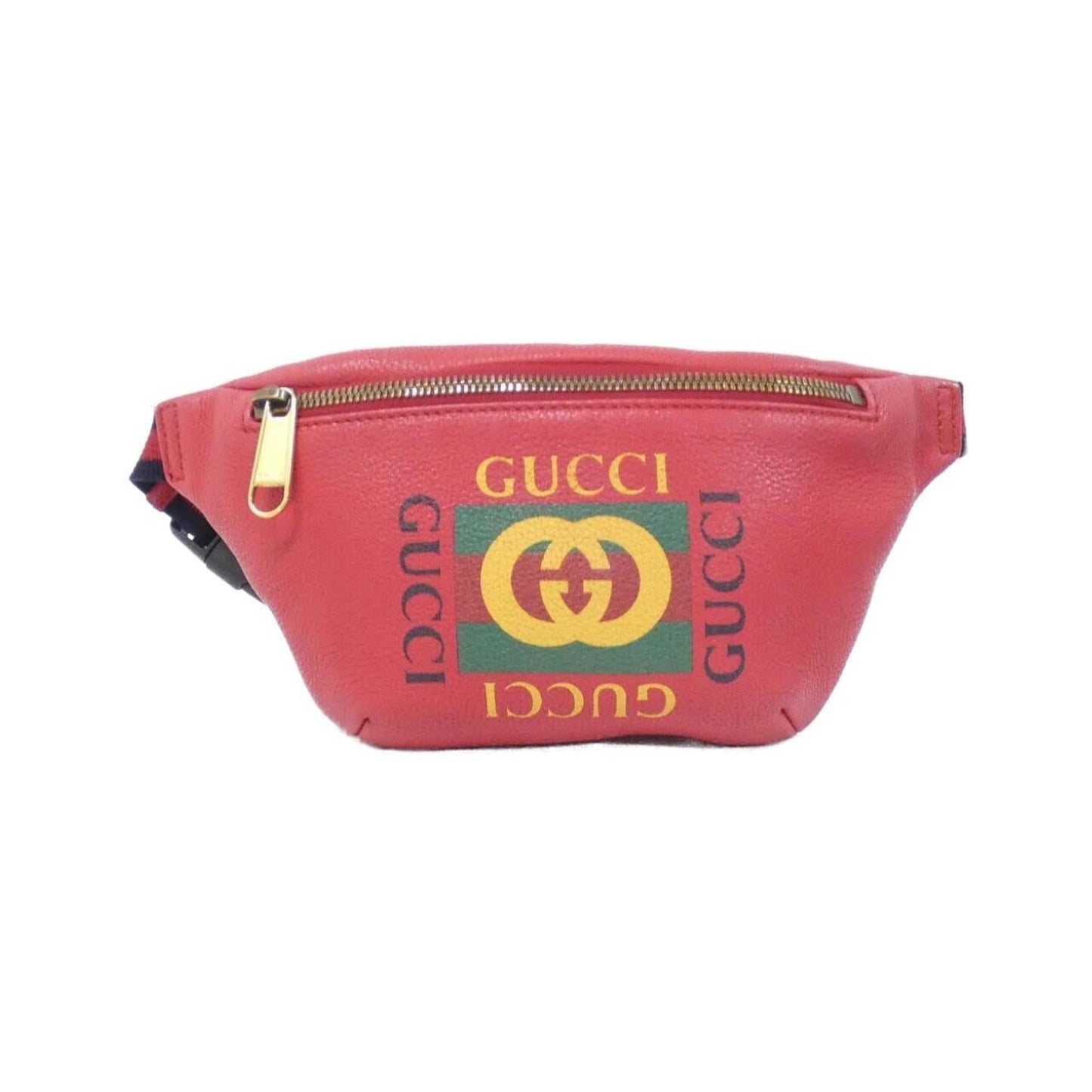 Gucci Red Color Leather Fanny Pack