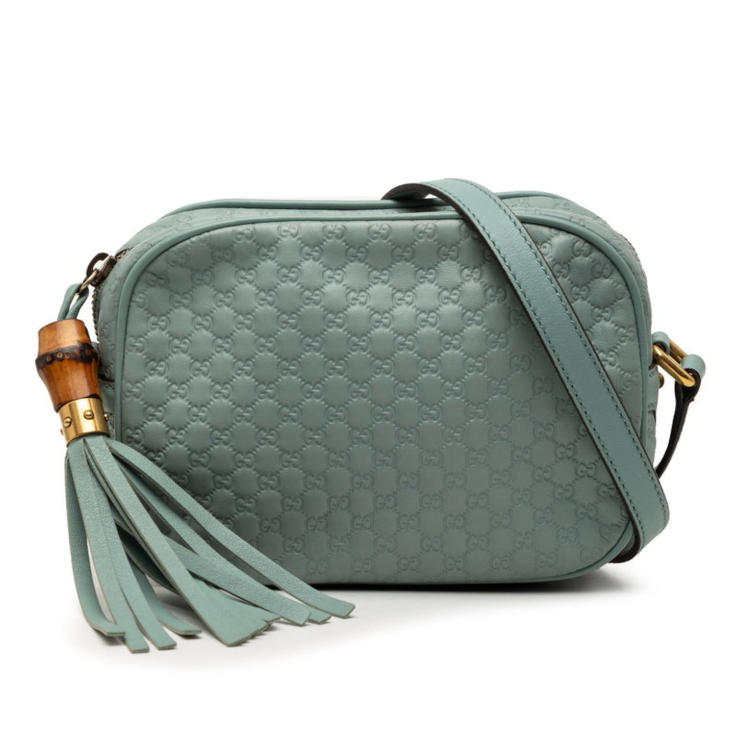 Gucci Blue Leather Shoulder Bag