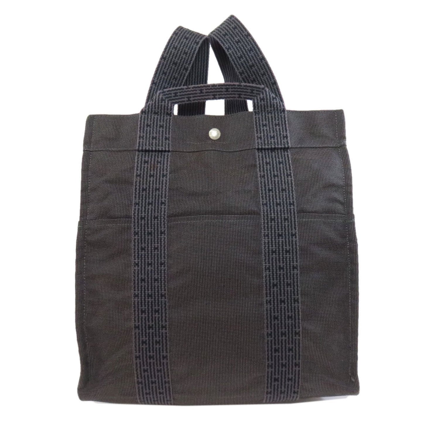 Hermes Backpack Canvas Gray Canvas Backpack 11