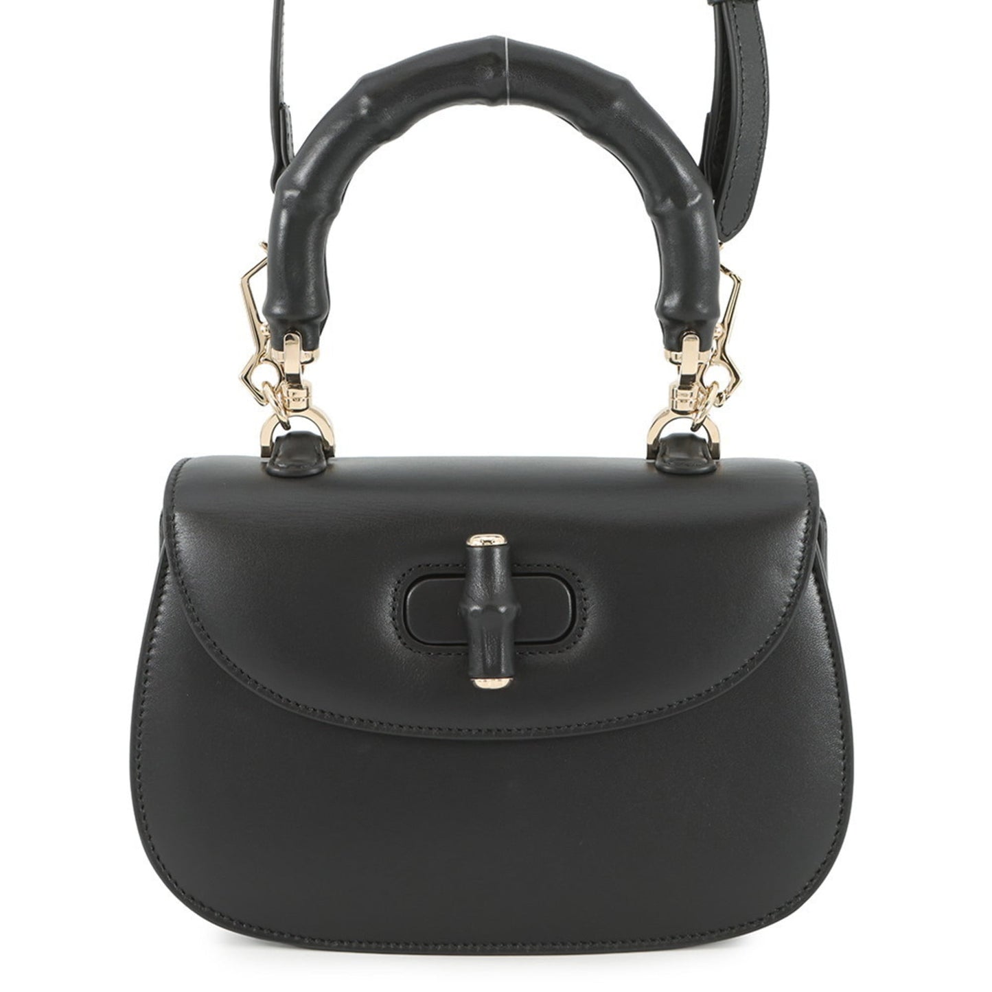 Gucci Black Leather Handbag Shoulder Bag