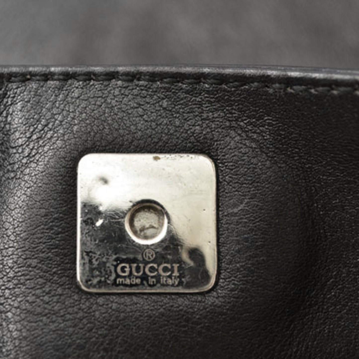 Gucci Black Leather Handbag Shoulder Bag