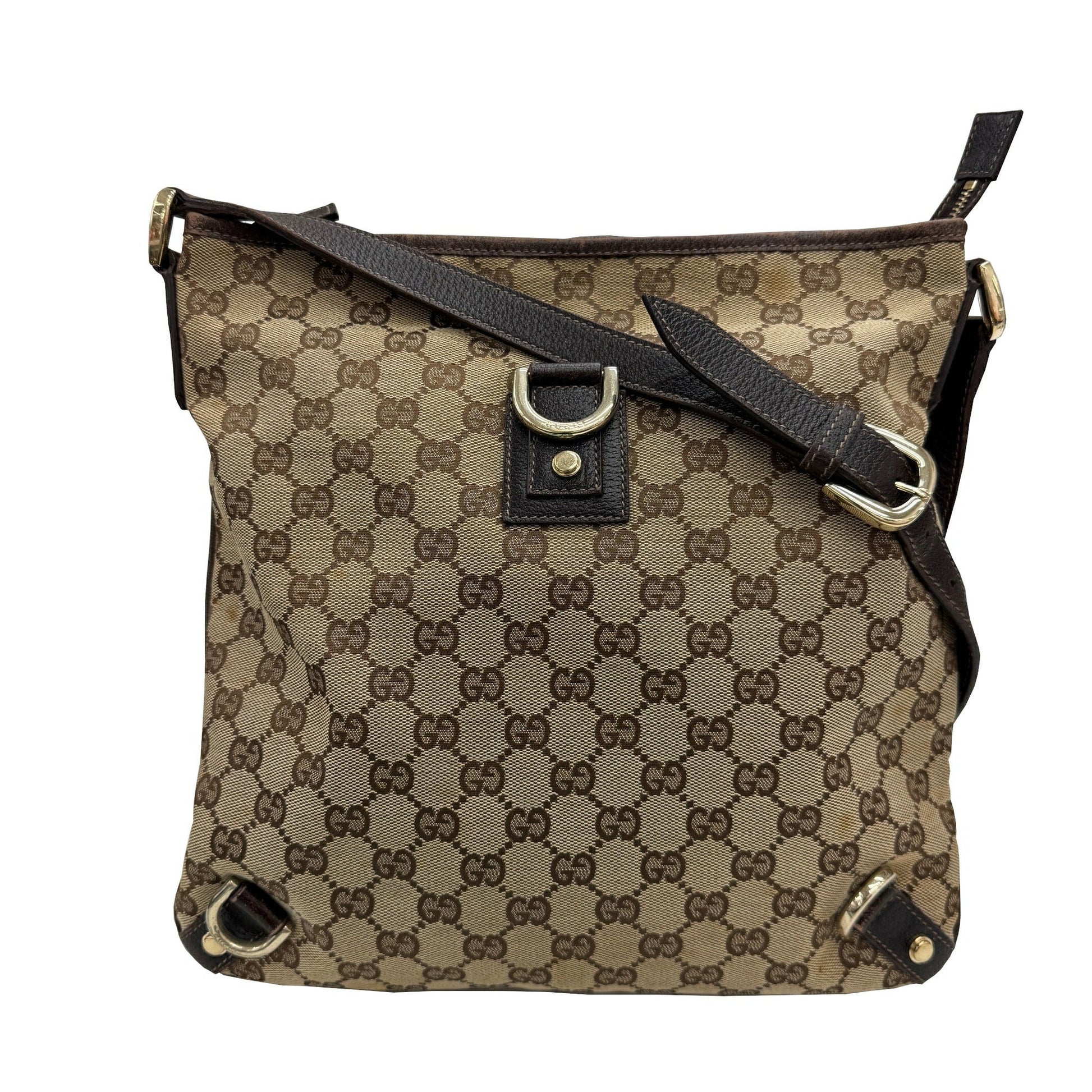 Gucci Gg Canvas Brown Gg Canvas Shoulder Bag
