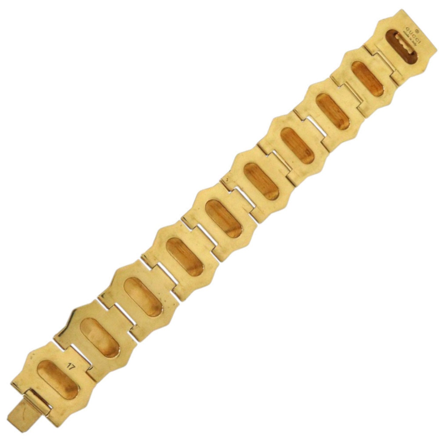 Gucci Gold Brass Charm Bracelet